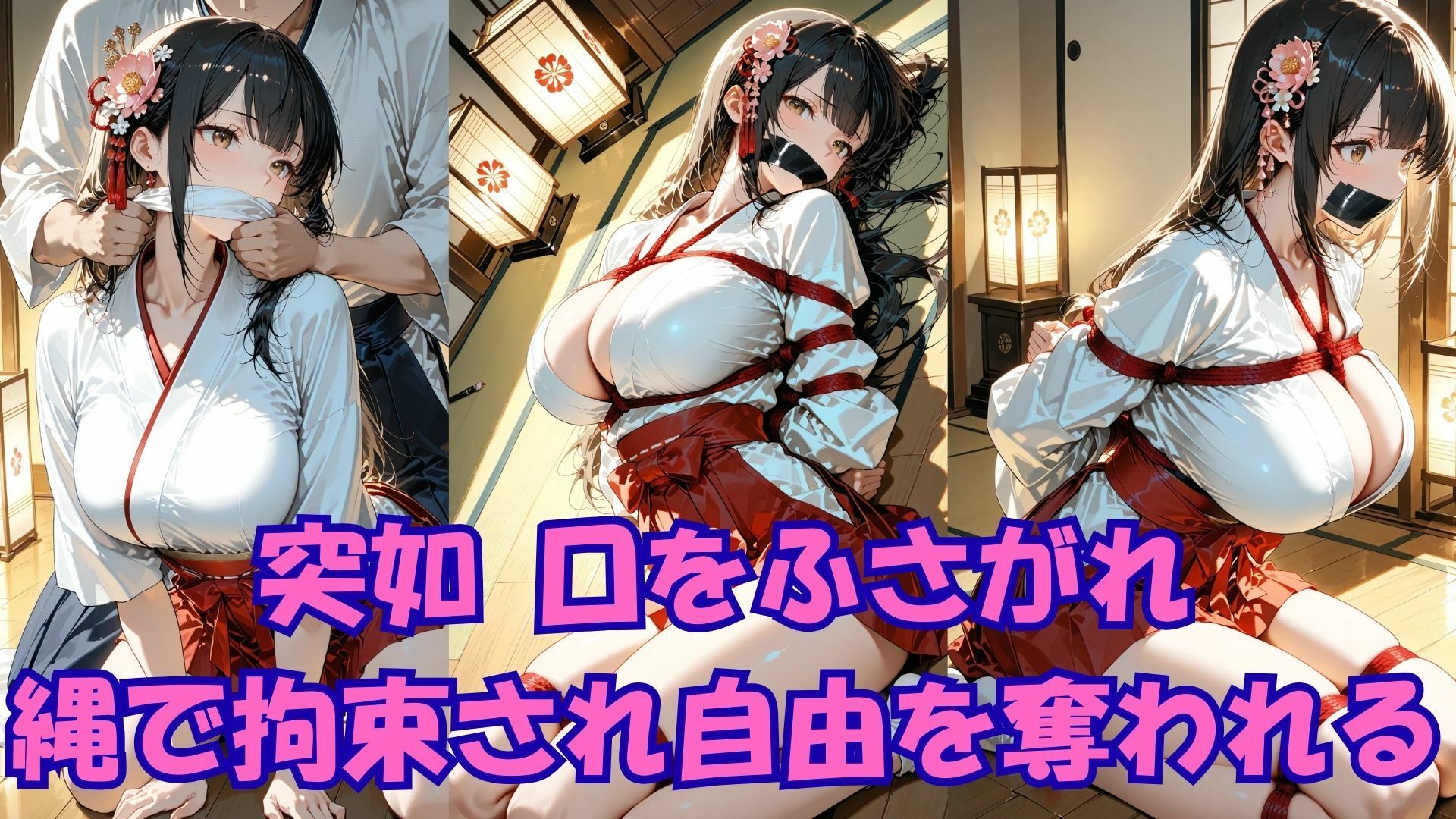 聖なる巫女・神楽静流 聖域を侵され欲望に囚われる夜 - サンプル画像 2