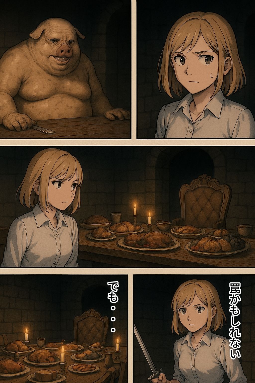 女冒険者の地下迷宮探索2（蟲姦、豚姦、オーク、ダークファンタジー） - サンプル画像 5