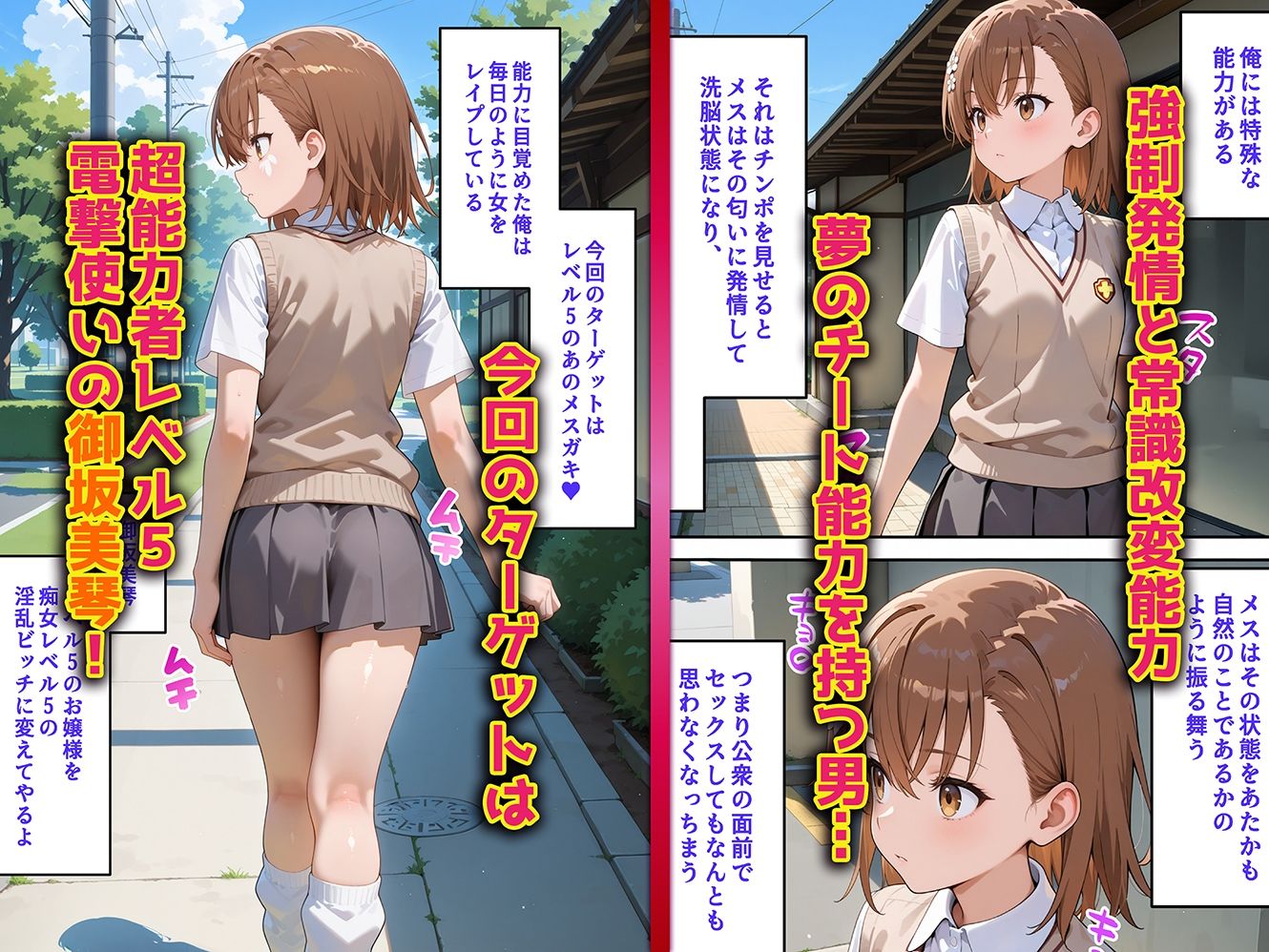 母娘姦  御坂親子編 - サンプル画像 1