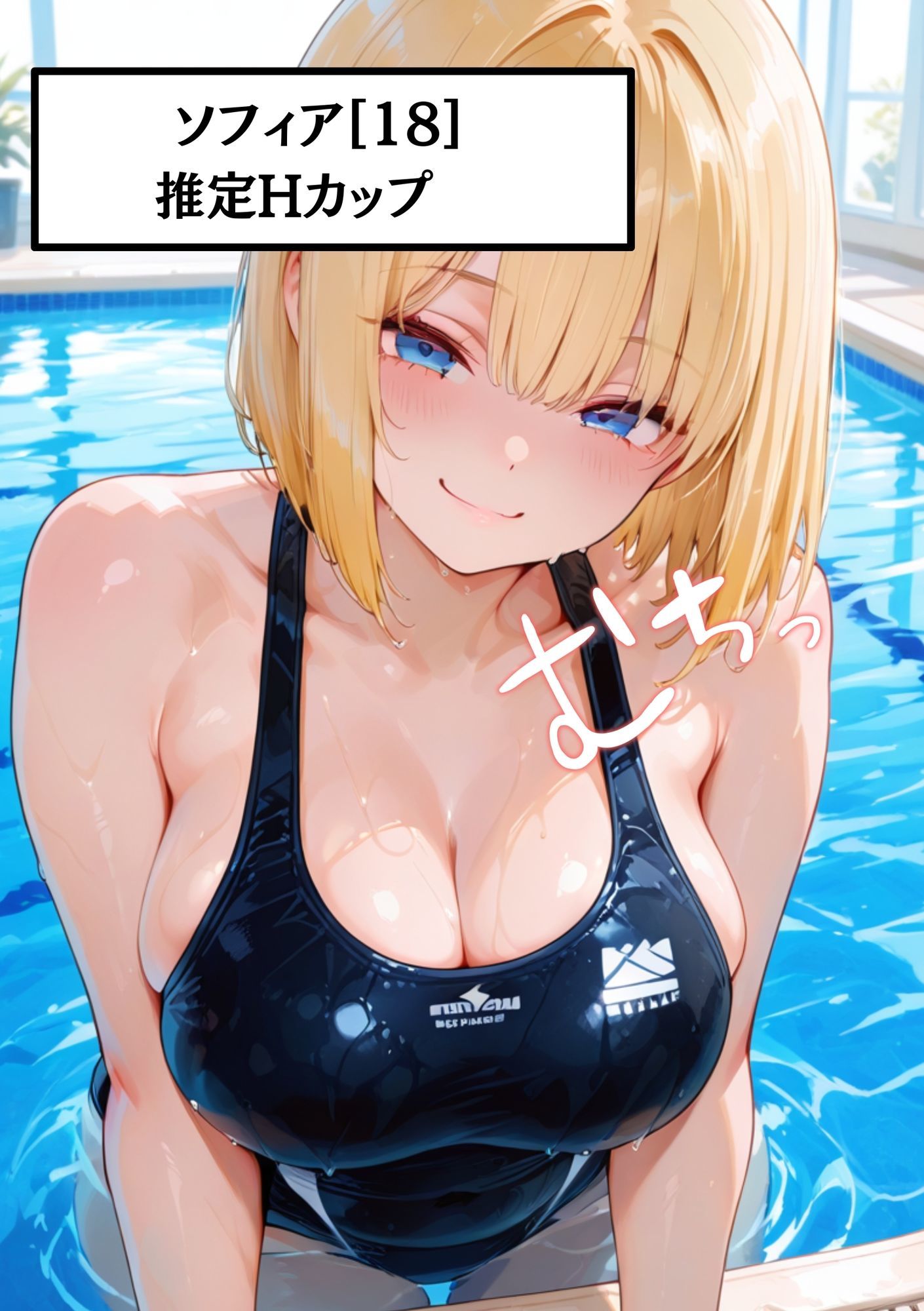 【ビッチすぎる外国人と濃厚SEX】部活中に外国人痴女巨乳ソフィア［18］Hカップスク水のまま中出し - サンプル画像 1