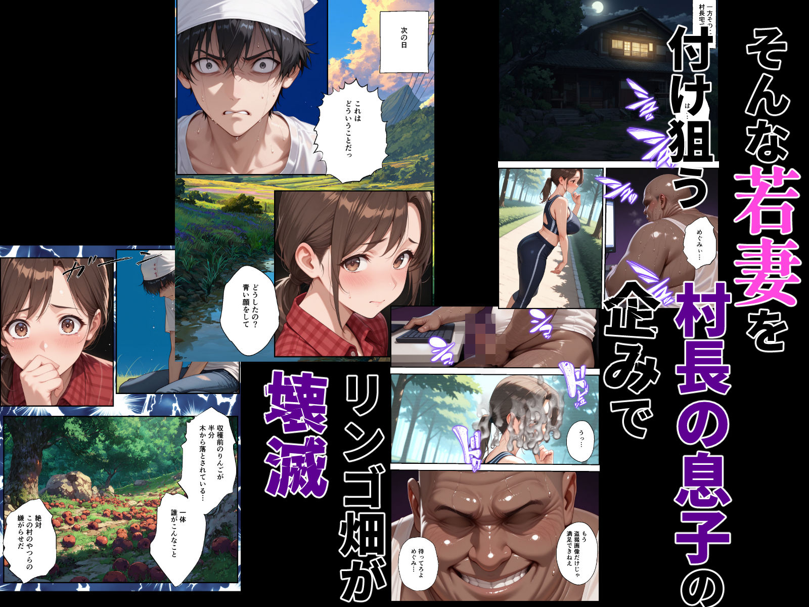 村の権力者に上納された妻 - サンプル画像 2