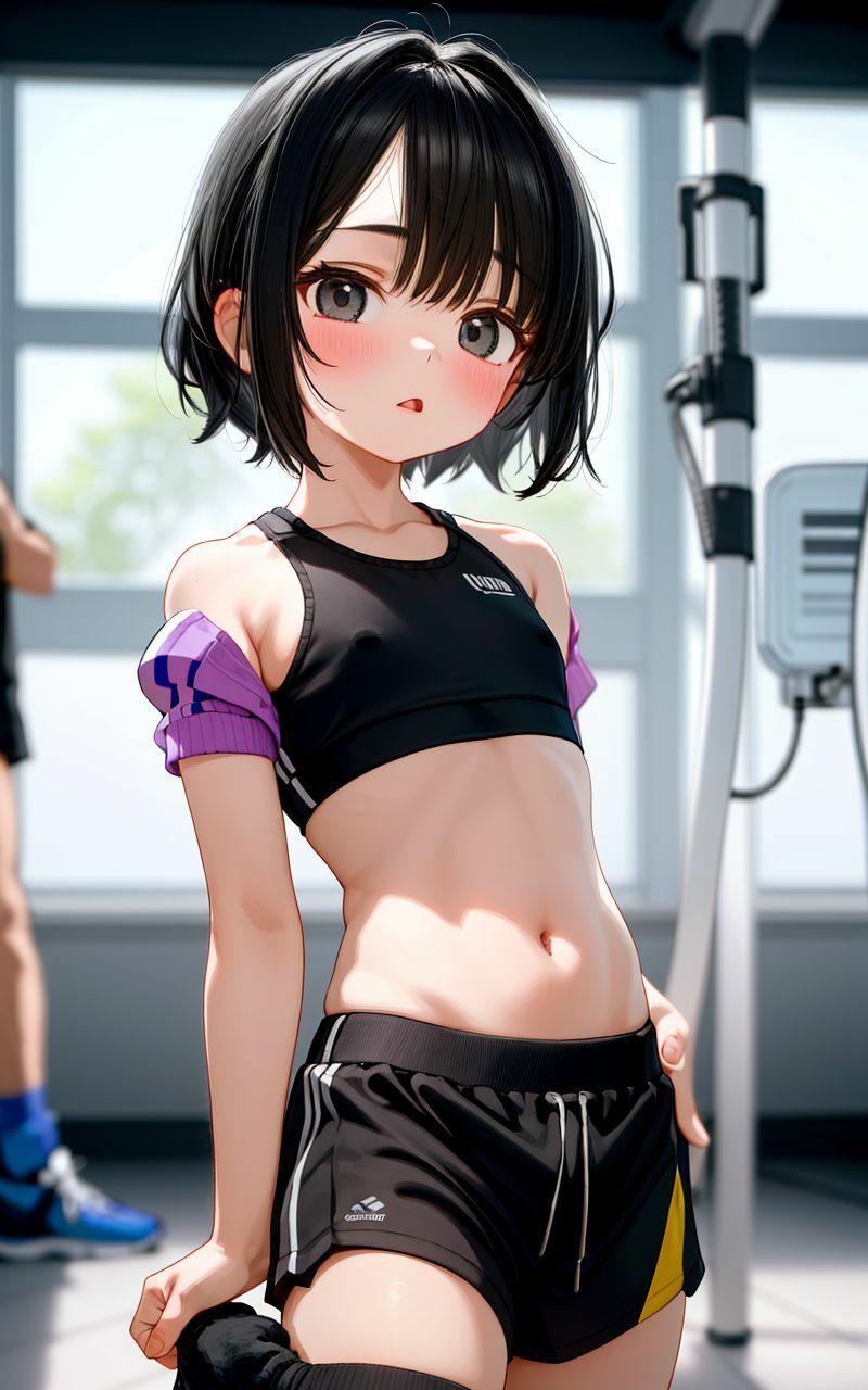 ジムで出会ったボーイッシュな女の子と生ハメトレーニング - サンプル画像 6