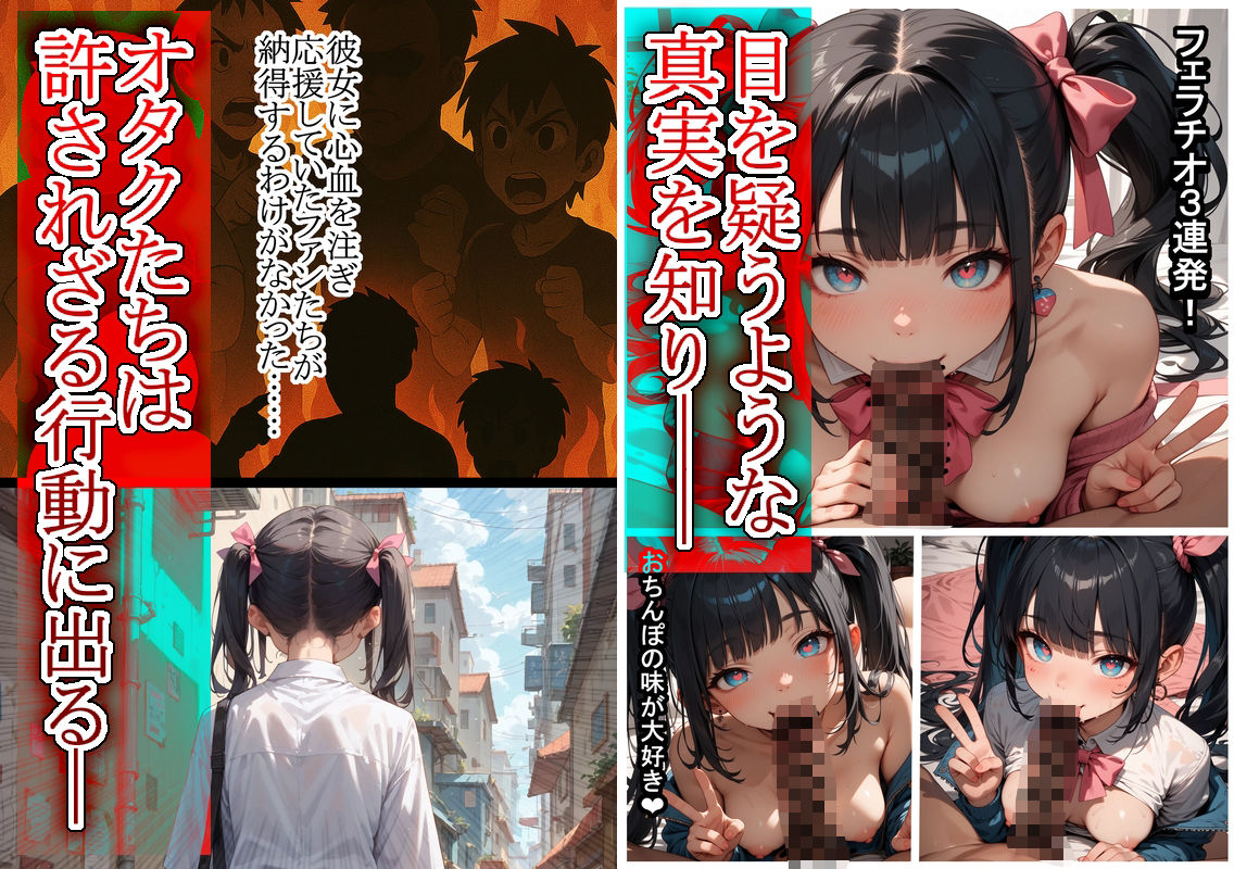 偽神ノ背教者―清純派アイドルのハメ撮りが流出してオタクたちにマワされてしまう話― - サンプル画像 4