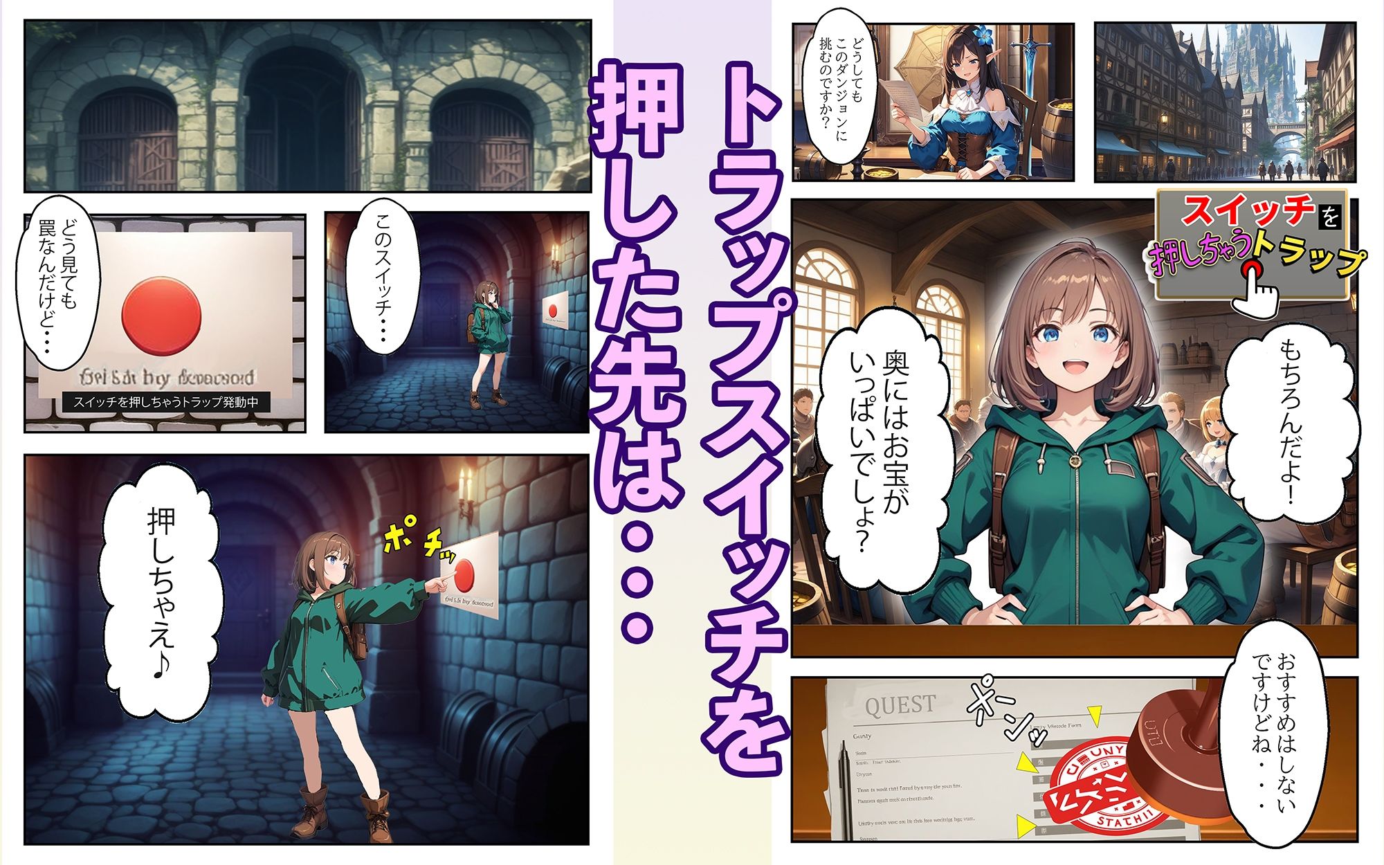 スイッチを押しちゃうトラップ - サンプル画像 1