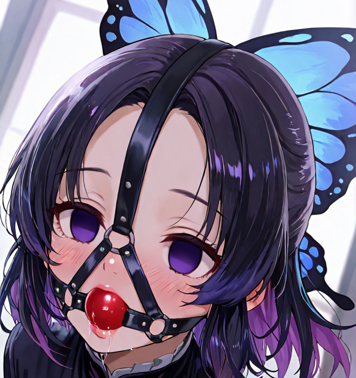 胡蝶し〇ぶ、猿轡と緊縛に悶え…〜蜘蛛鬼の拘束術〜 - サンプル画像 3