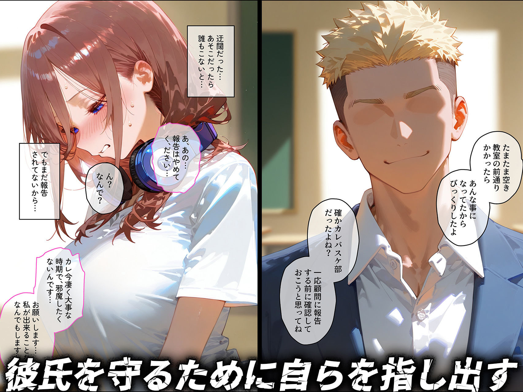 【中野◯玖】俺の大好きな清楚彼女が寝取られ快楽堕ちする話 - サンプル画像 3