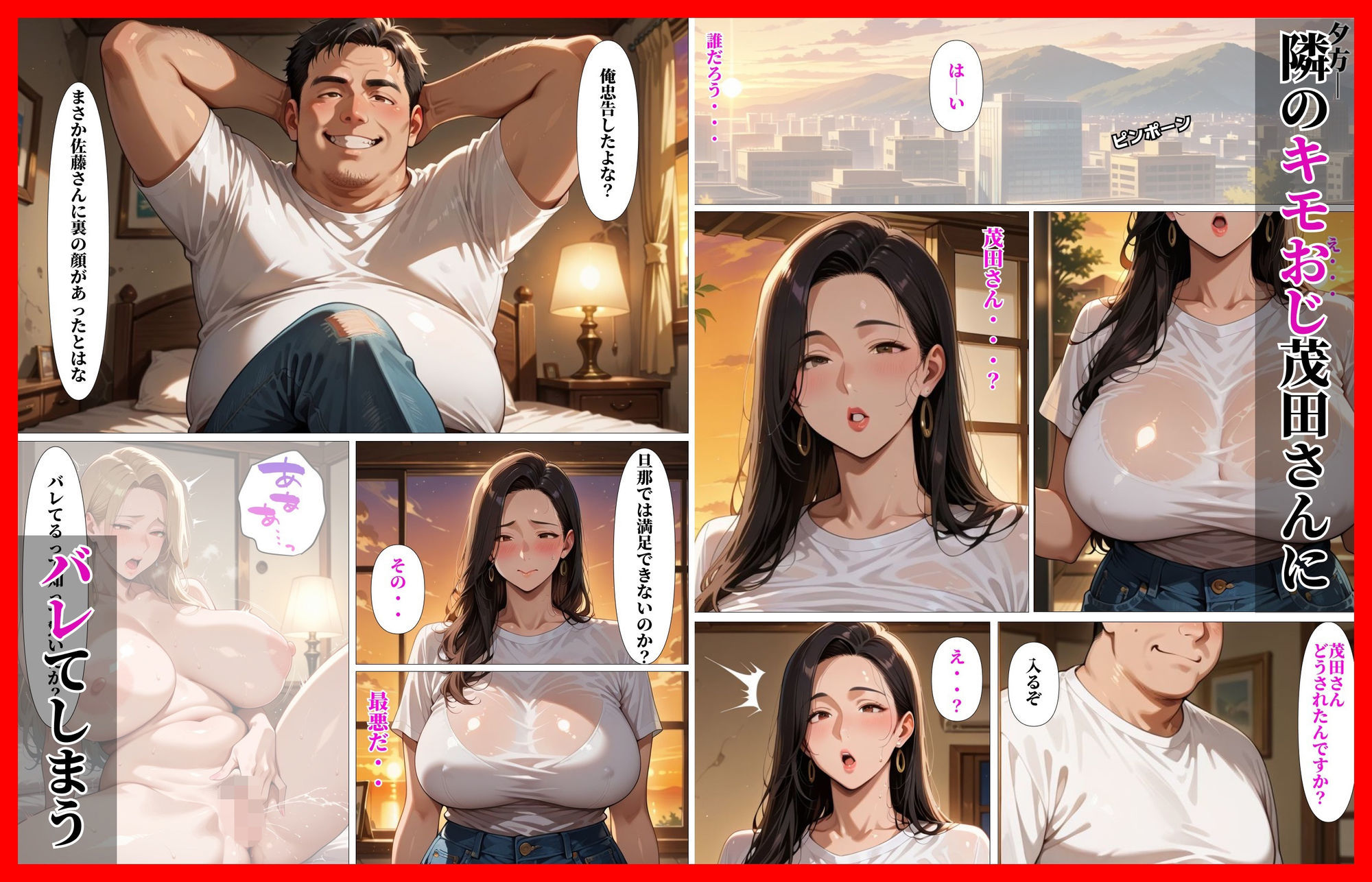 隣の巨乳人妻のエロ配信がキモおじにバレてNTR堕ち - サンプル画像 4