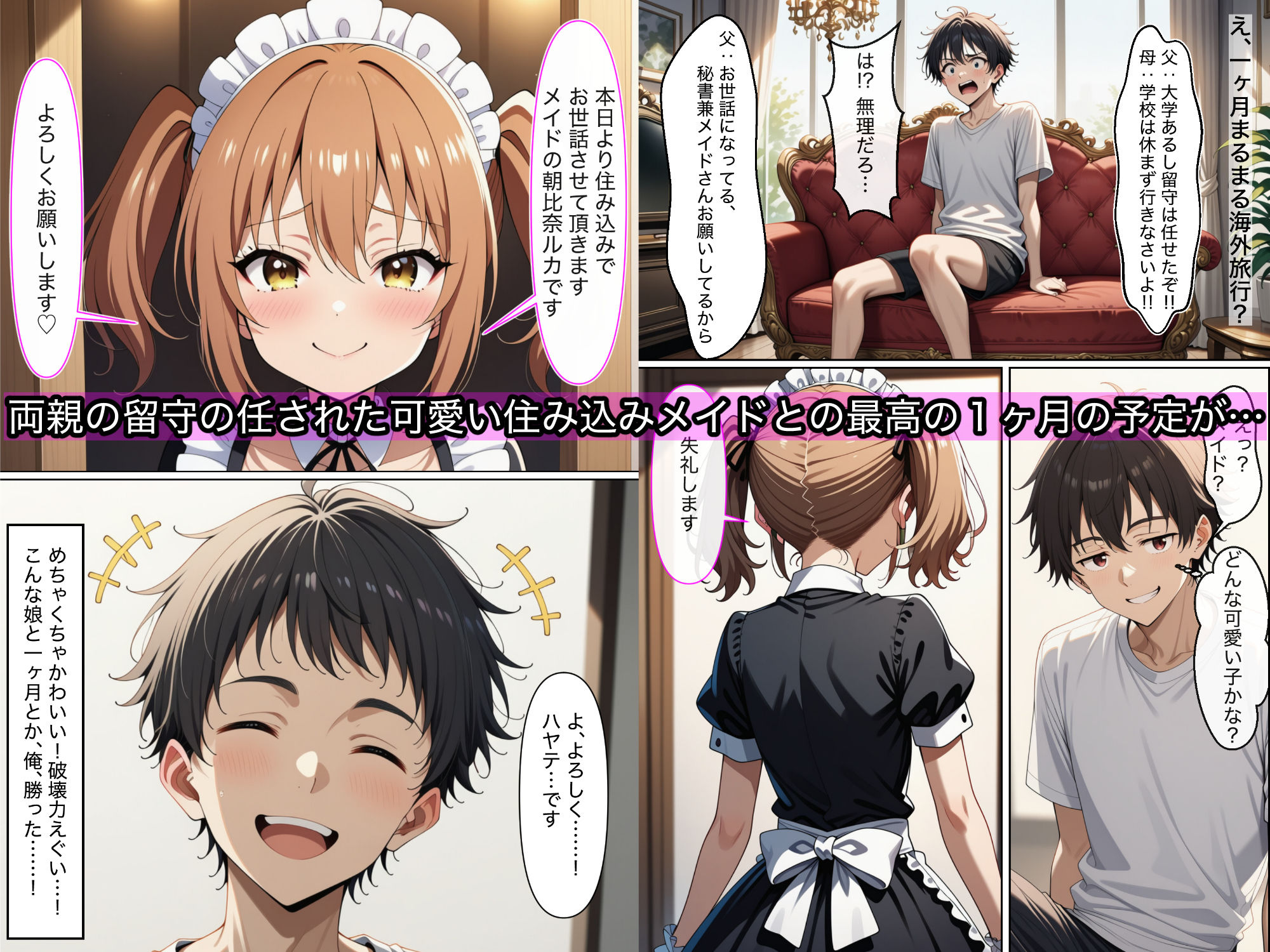 小悪魔メイドは男の娘 - サンプル画像 1