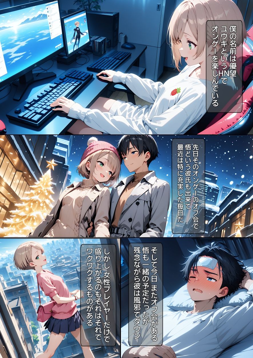 【漫画】オフパコ-男だと思っていたネトゲ友達【強●編】 - サンプル画像 1