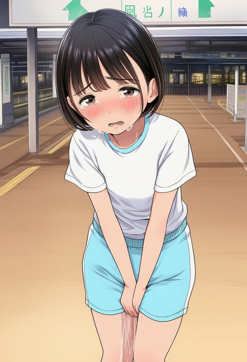 蒼月女子学園 演劇部新入生、涙の試練 〜駅前おもらし自己紹介〜 - サンプル画像 2