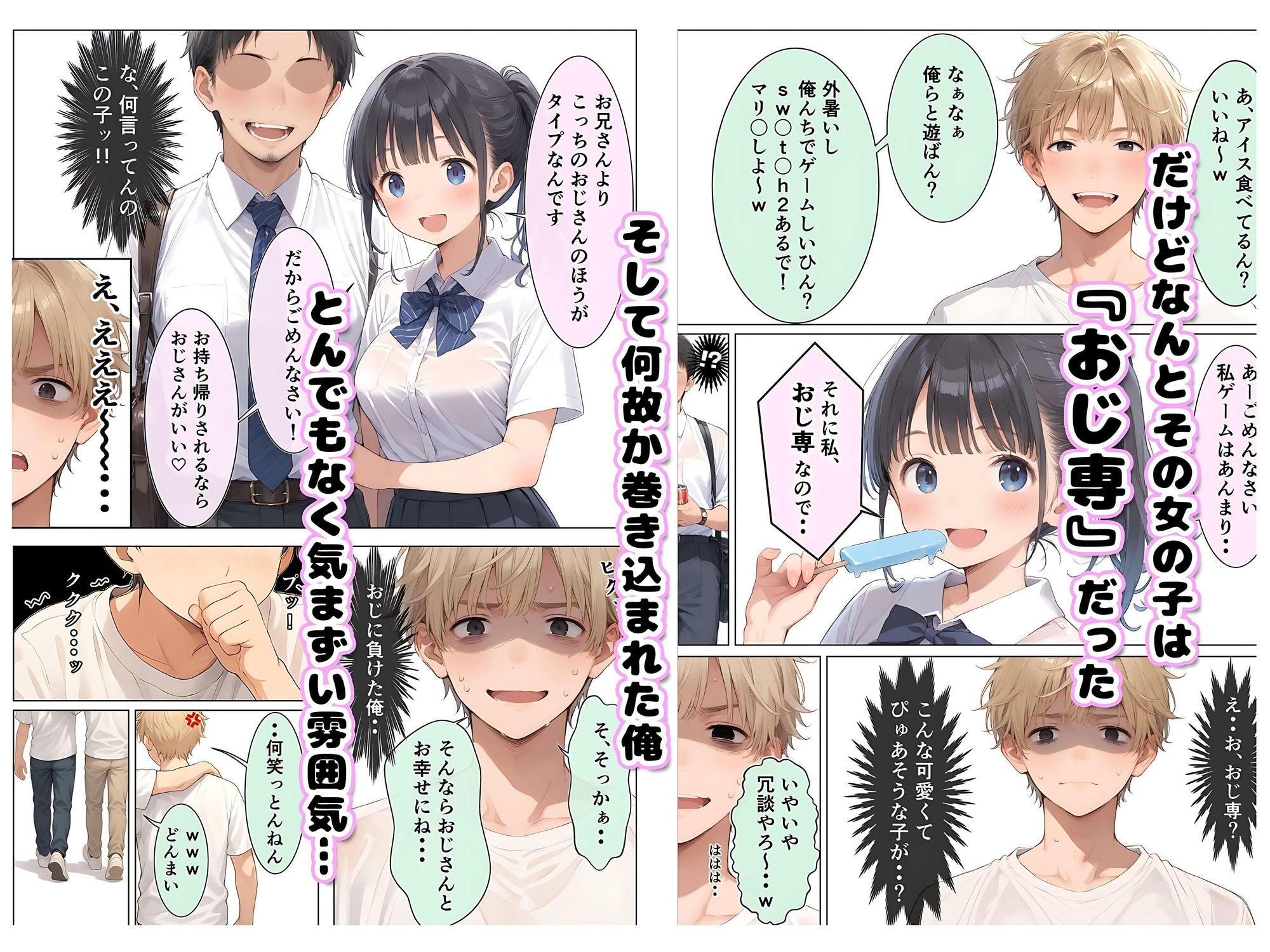 コンビニ前で出会った清楚ビッチなおじ専JKをお持ち帰りした中年おじさん（俺）の最高にラッキーでエッチな末路 - サンプル画像 2