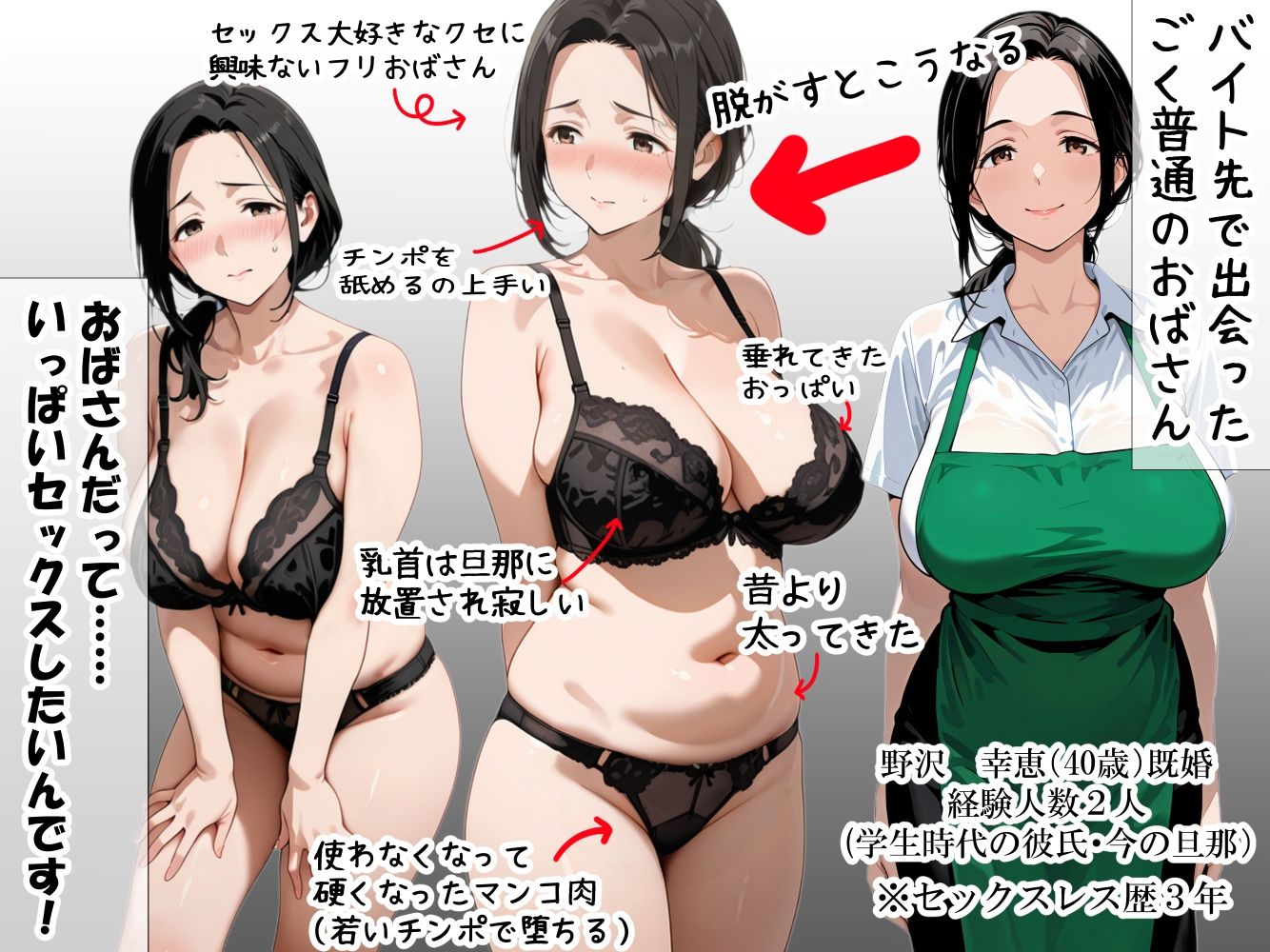 バイト先のパート主婦（40歳）を、 お持ち帰りしたら…欲求不満の膣は硬いチンポ一本即墜ちオナホ化   野沢幸恵（40歳）セックスレス歴・3年 - サンプル画像 5