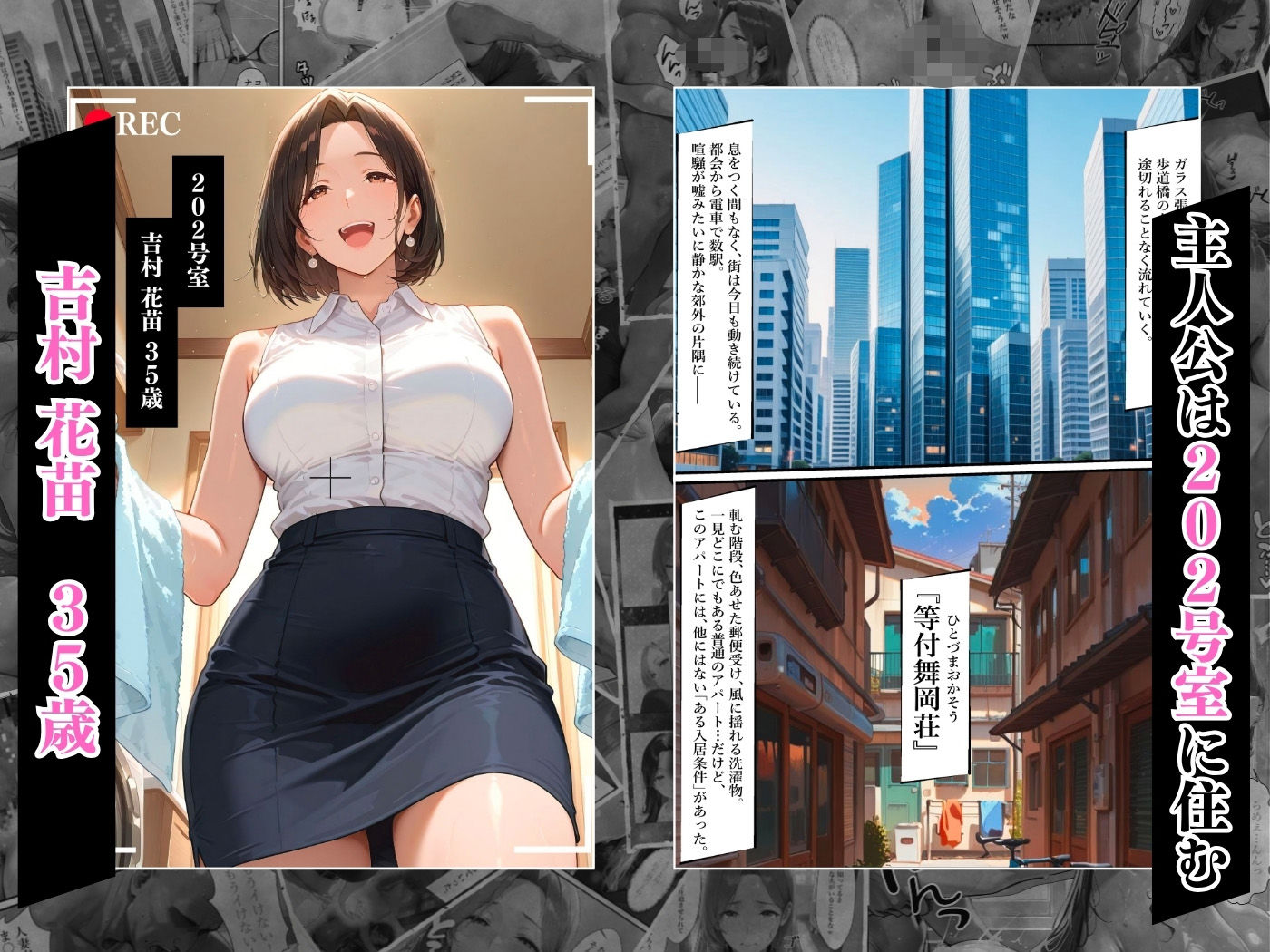 【4K高画質】人妻限定アパート 202号室 吉村花苗 〜大家のペットになった日編〜 - サンプル画像 4