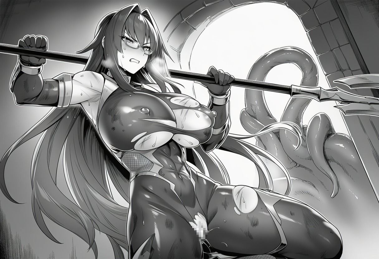 対魔師黒鋼レイナの敗北 触手敗北編 - サンプル画像 1