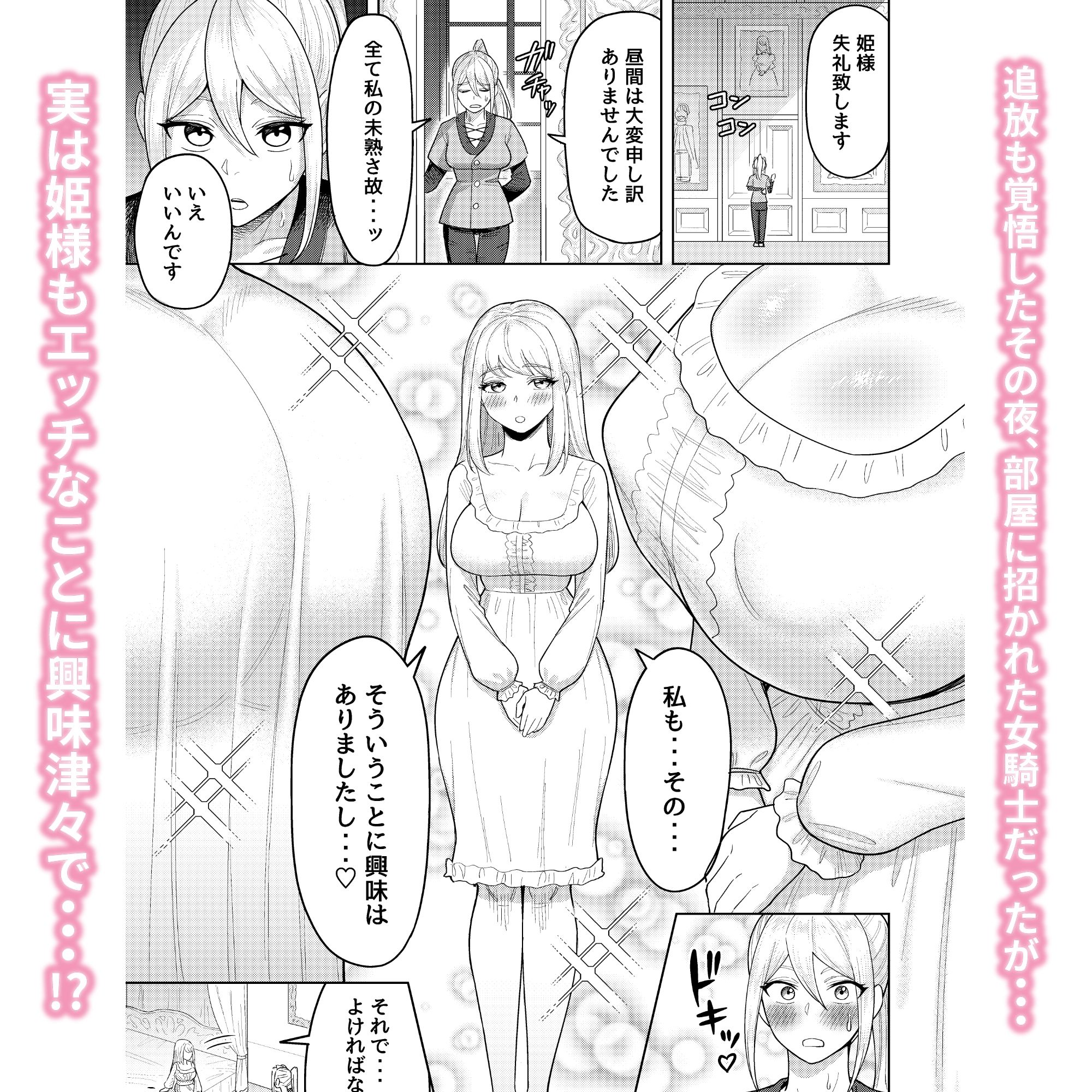 ふたなり女騎士とメス姫 - サンプル画像 4