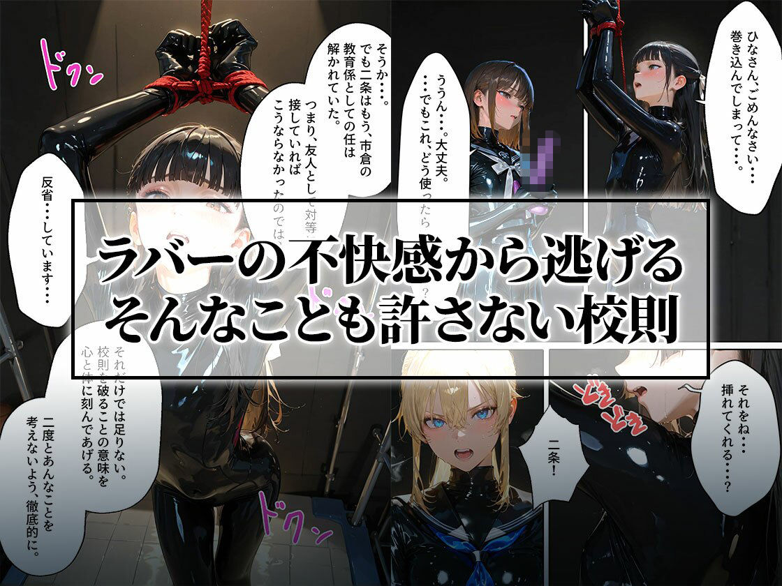 護謨学院｜更生プログラム【96Pコミック】放課後の連続拘束絶頂 - サンプル画像 5
