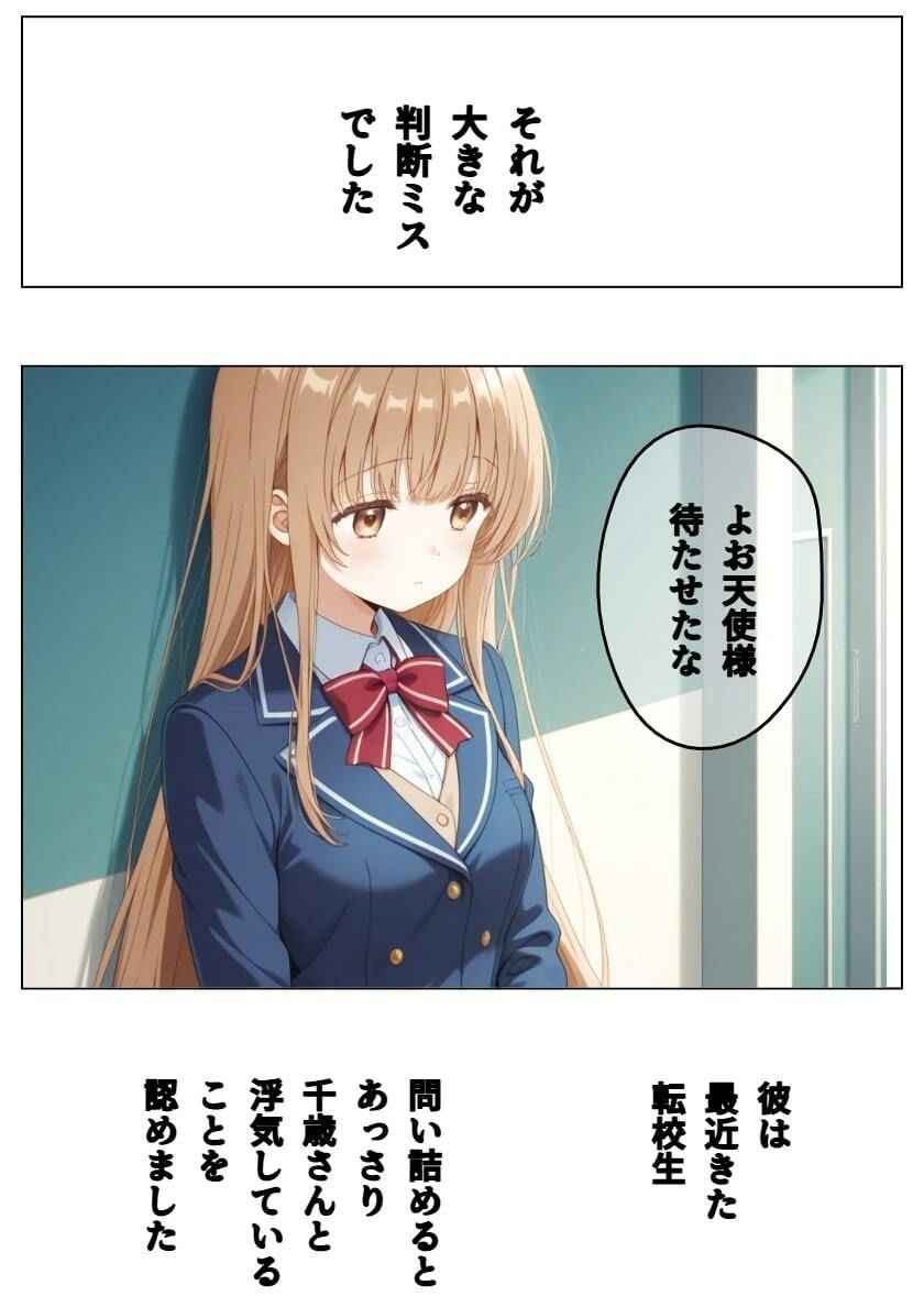 イケメン転校生に寝取られた天使様 - サンプル画像 5