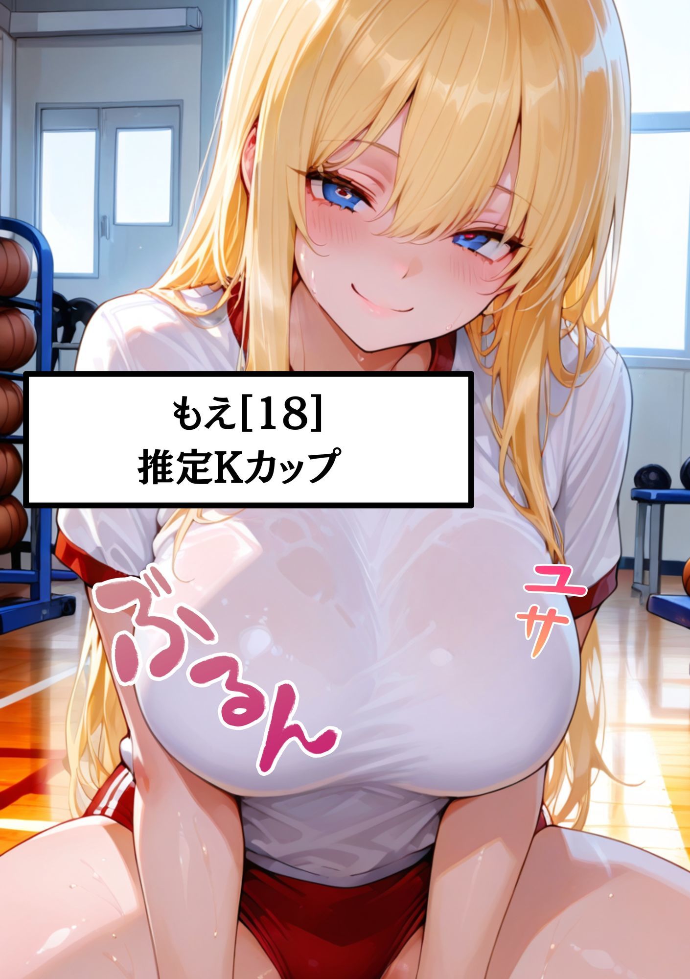 【Kカップ痴女のもえ18歳に鬼ピストン】体育の授業で同級生に犯●れる  ちんこ押し当ててセクハラされて  無理やり中出しされちゃった - サンプル画像 1