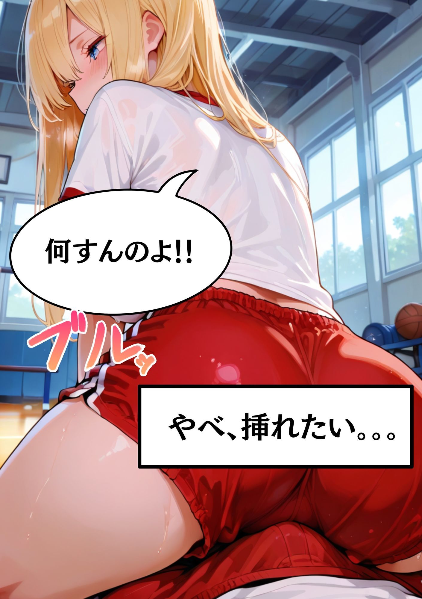 【Kカップ痴女のもえ18歳に鬼ピストン】体育の授業で同級生に犯●れる  ちんこ押し当ててセクハラされて  無理やり中出しされちゃった - サンプル画像 2