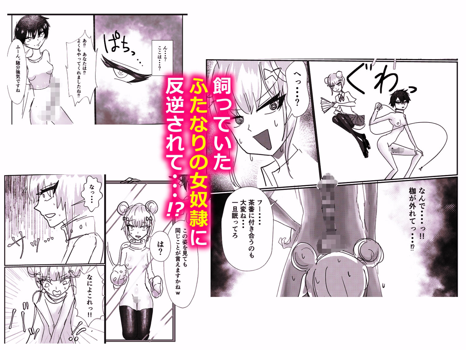 高飛車お嬢様  ふたなり奴●に反逆される - サンプル画像 2