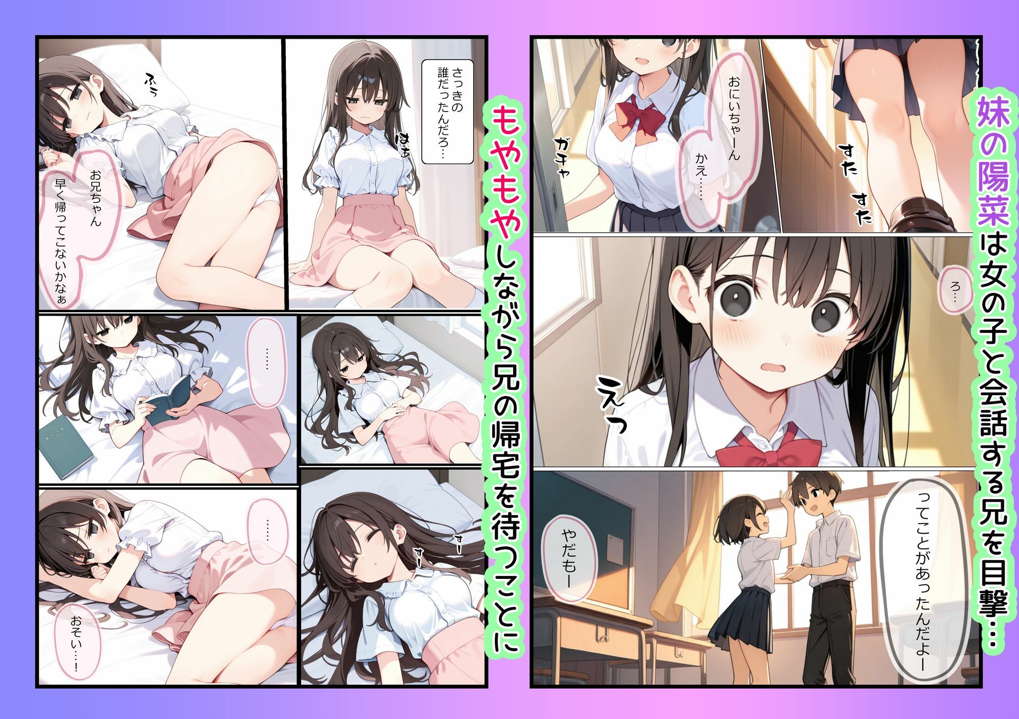 お兄ちゃん大好きな妹といちゃラブセックスする話 - サンプル画像 2