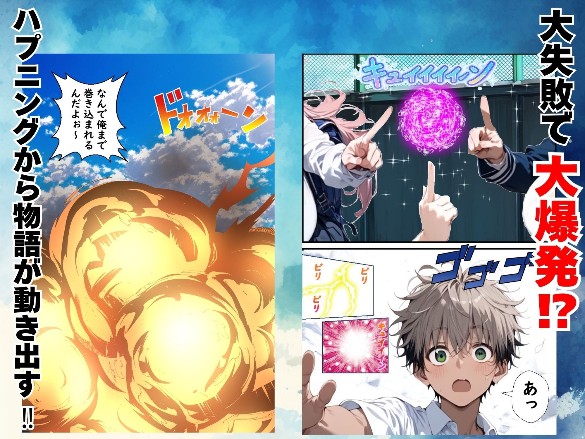 Hぷにんぐ  幼馴染魔法少女3人と魔法失敗でラッキースケベ連発のハーレム学園生活 - サンプル画像 2