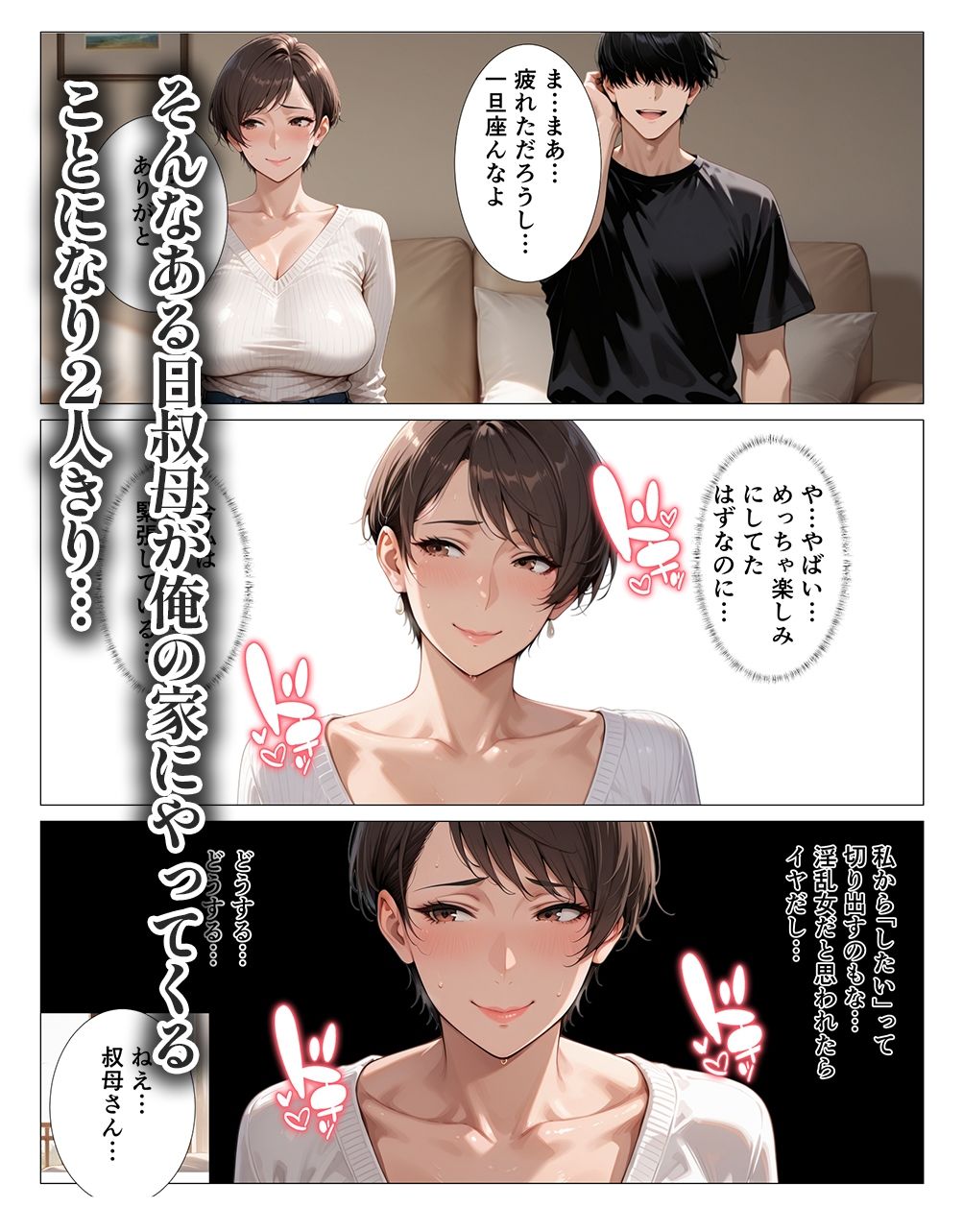 汗でピタピタになったタンクトップ越しに叔母さんの爆乳揉んだら中出しHさせてくれた2 ー潮吹き編ー - サンプル画像 3