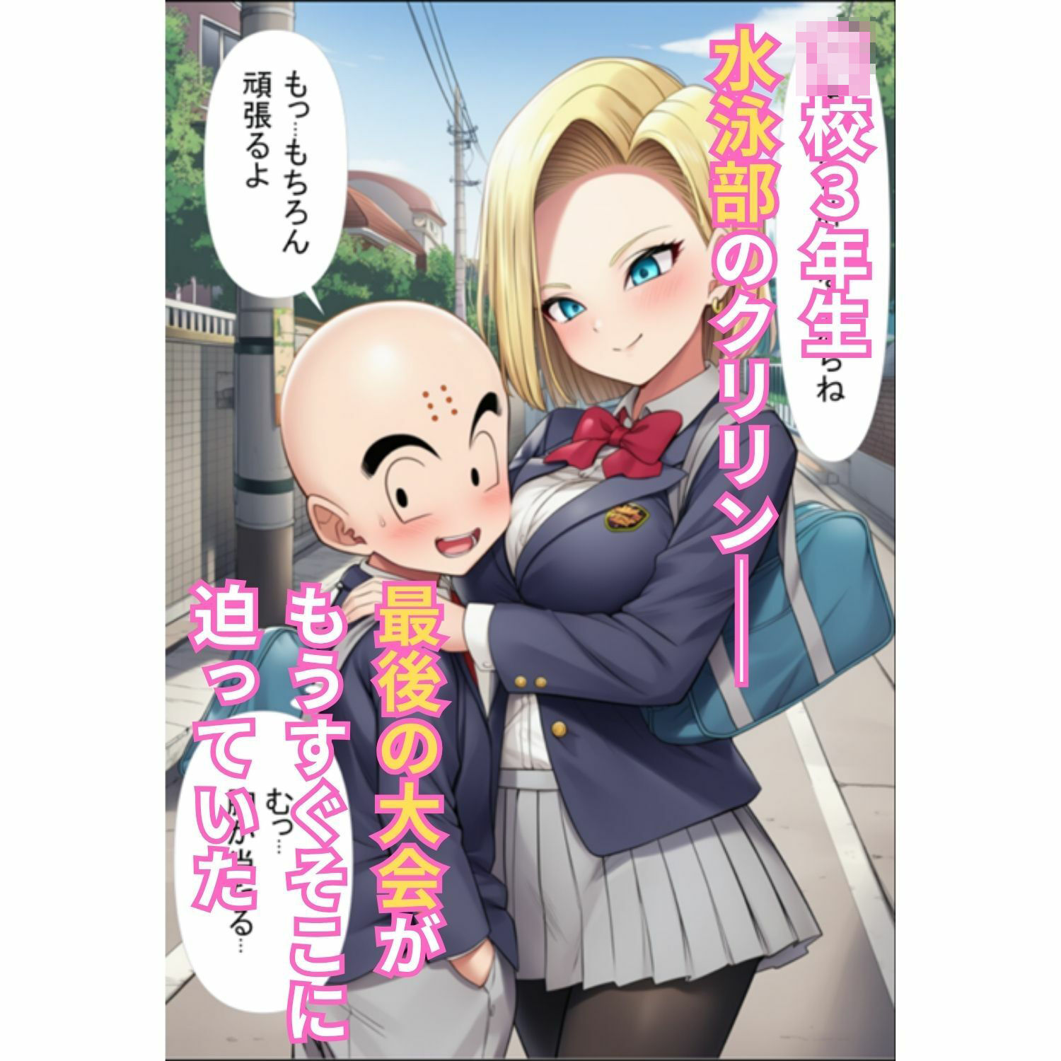 女教師ブルマと女子校生18号が僕のチンポを取り合う！   〜水泳部クリリンの中出し！トレーニング〜 - サンプル画像 1