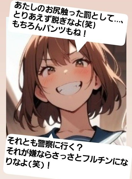 いじめっ娘倶楽部のSPH文庫 短小包茎くんいじめ  公園編 ある朝の通学電車で、有名進学校の軟弱男子君がチカンの疑いで捕まって… - サンプル画像 2