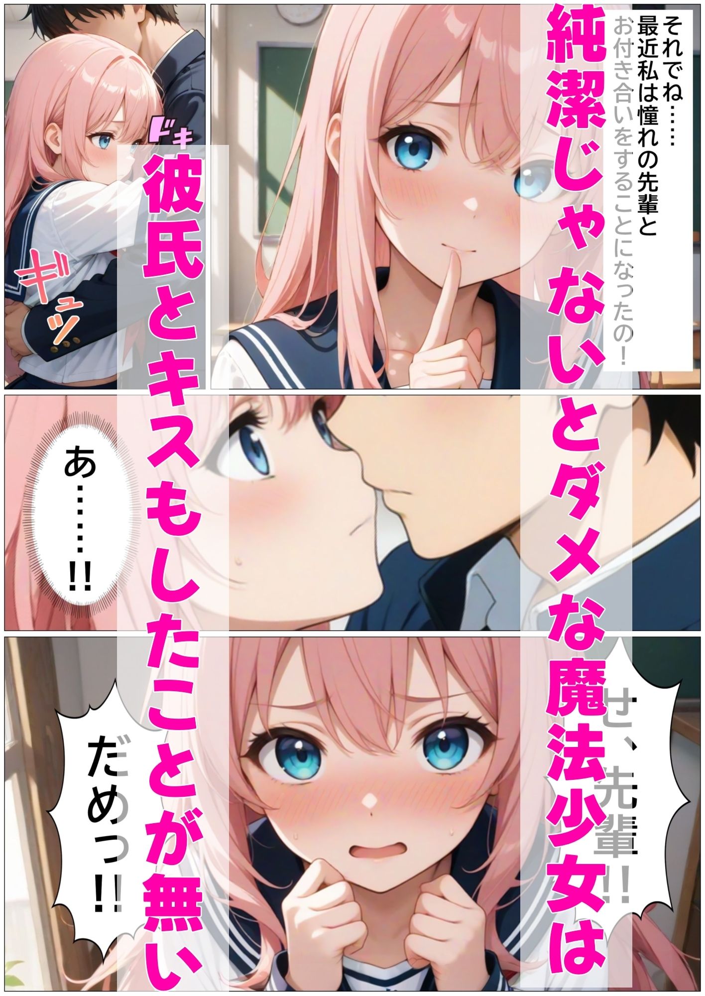 彼氏持ち魔法少女が敵の苗床になっちゃう話 - サンプル画像 1