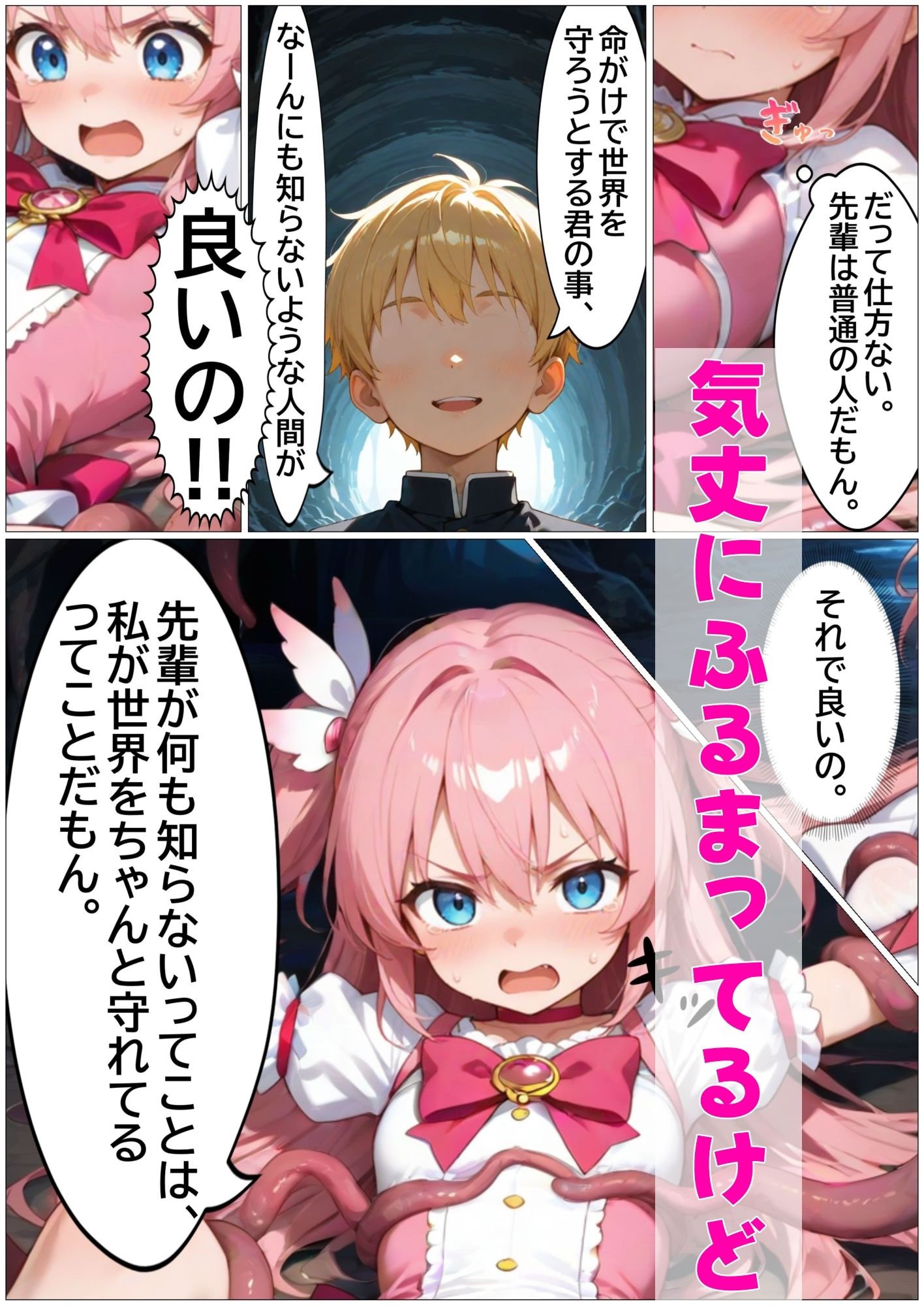 彼氏持ち魔法少女が敵の苗床になっちゃう話 - サンプル画像 8