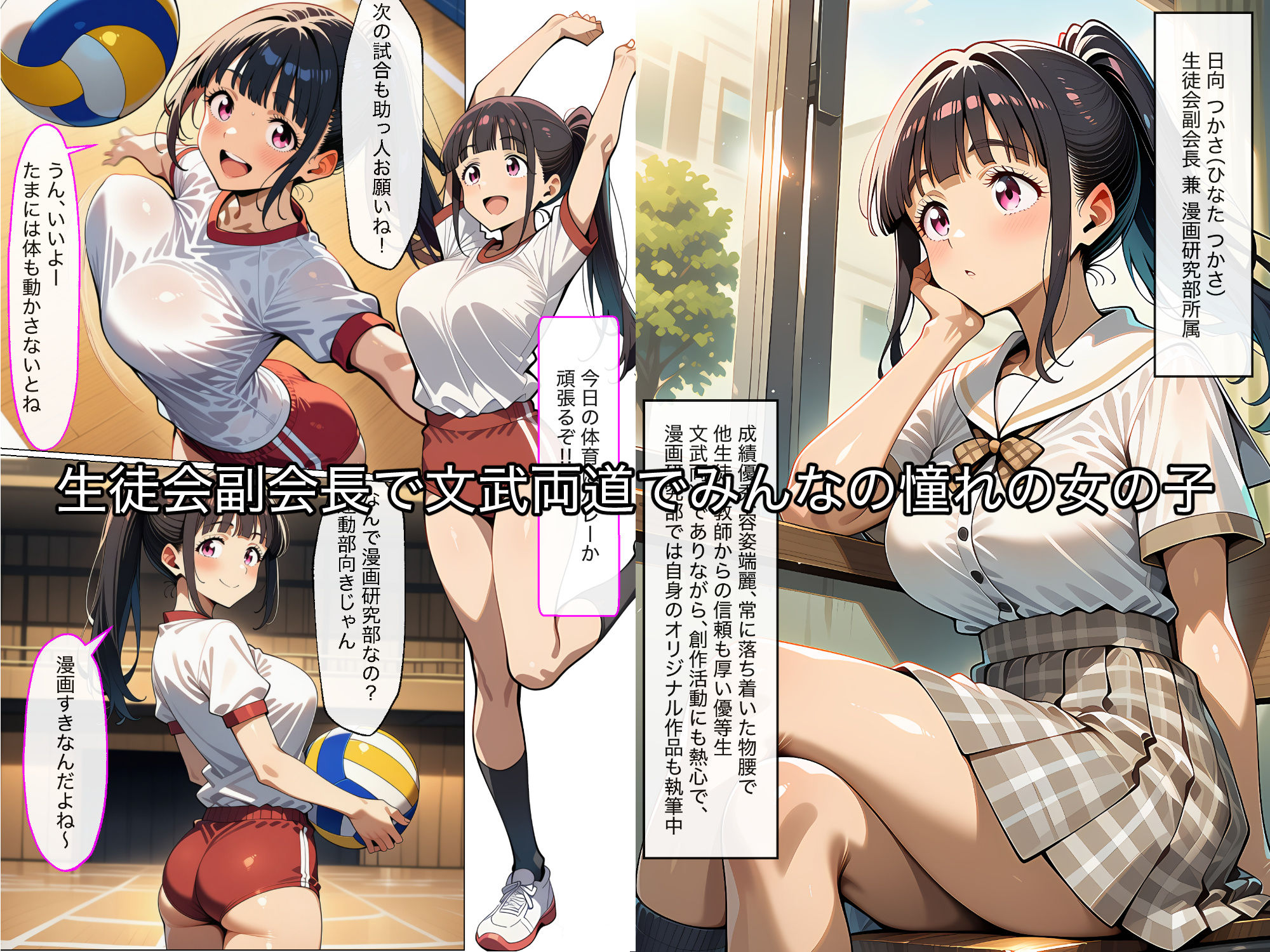 真面目でむっつりなオナニー狂の生徒会副会長を後輩デブオタの僕がちんぽ奴◯に堕とす話ーあの娘の秘密【生徒会副会長ちんぽ奴◯化】ー - サンプル画像 2