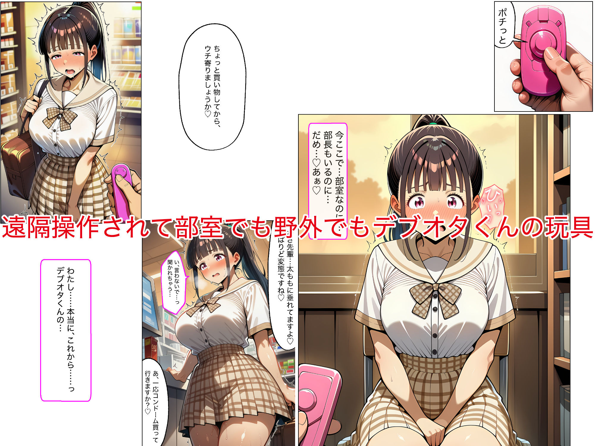 真面目でむっつりなオナニー狂の生徒会副会長を後輩デブオタの僕がちんぽ奴◯に堕とす話ーあの娘の秘密【生徒会副会長ちんぽ奴◯化】ー - サンプル画像 7