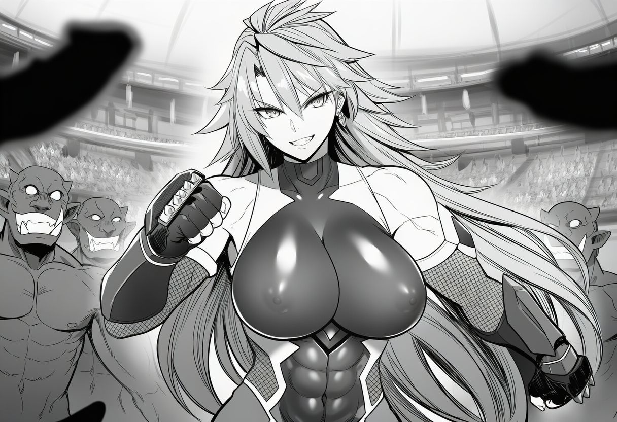 対魔師セリア・グレイシャの敗北 ゴブリン百人組手編 - サンプル画像 1