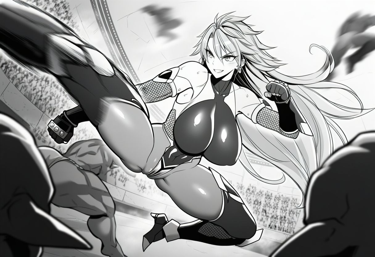 対魔師セリア・グレイシャの敗北 ゴブリン百人組手編 - サンプル画像 2