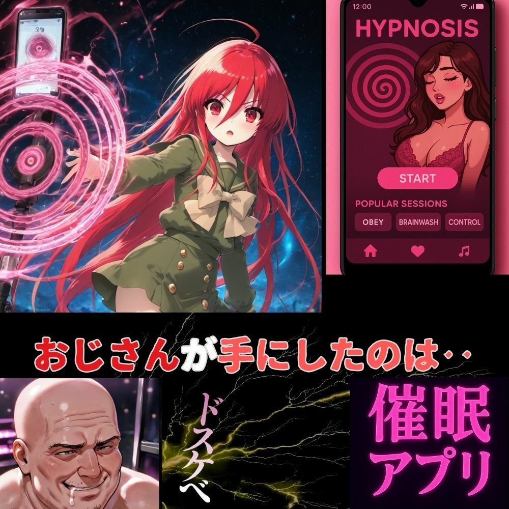 炎髪灼眼のツンデレが従う催●アプリのコマンド‥シャナの知らないおじさんとの甘い快感‥ - サンプル画像 1