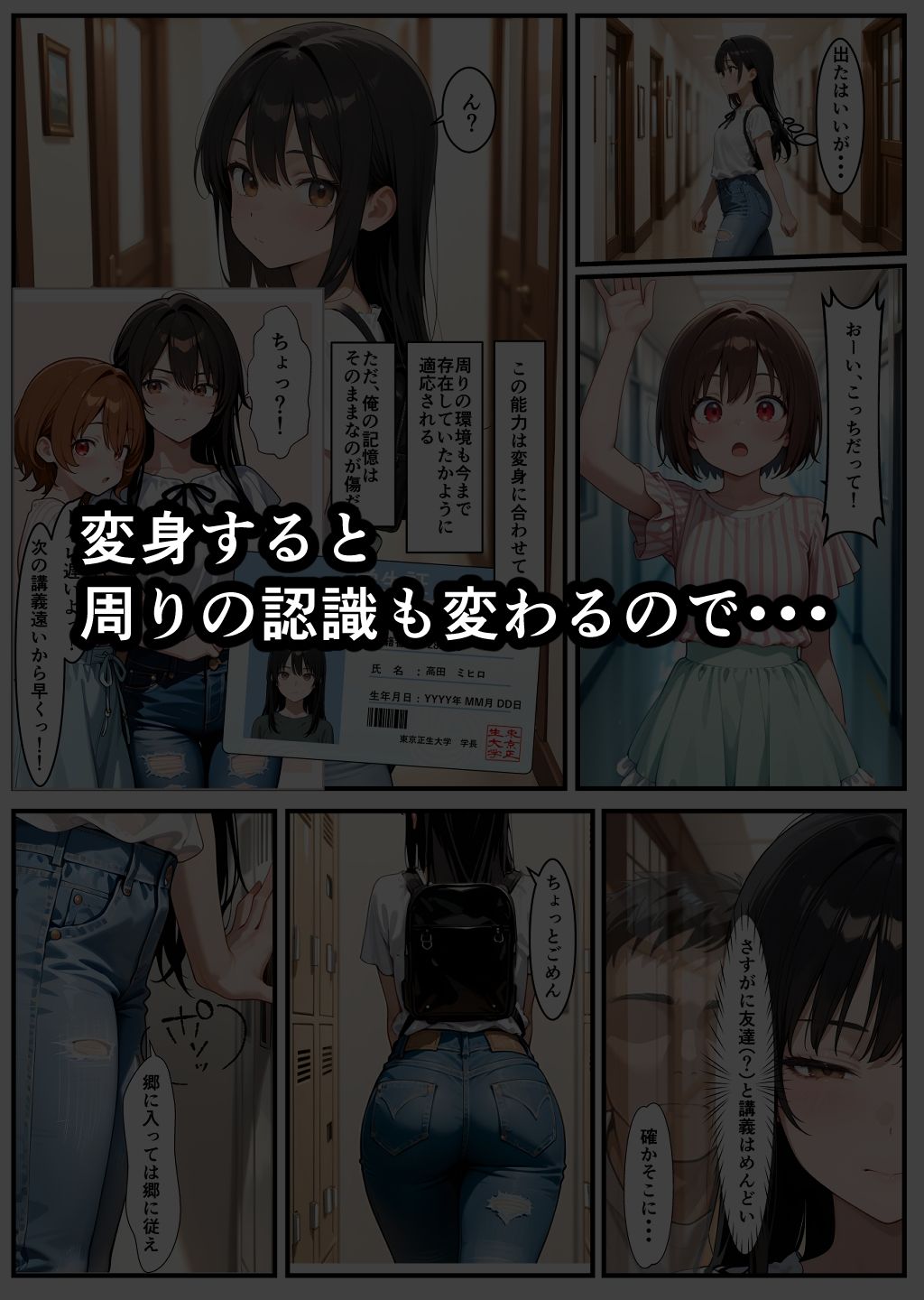 その場に合わせた変身能力で女の快感が止まらない - サンプル画像 4