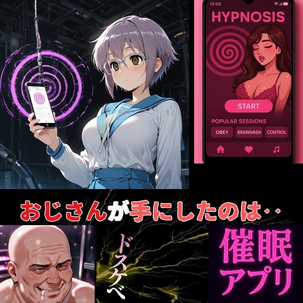 催●レベルMAX‥おじさん専用アプリの服従コード！長門有希のプライドと記憶 - サンプル画像 1