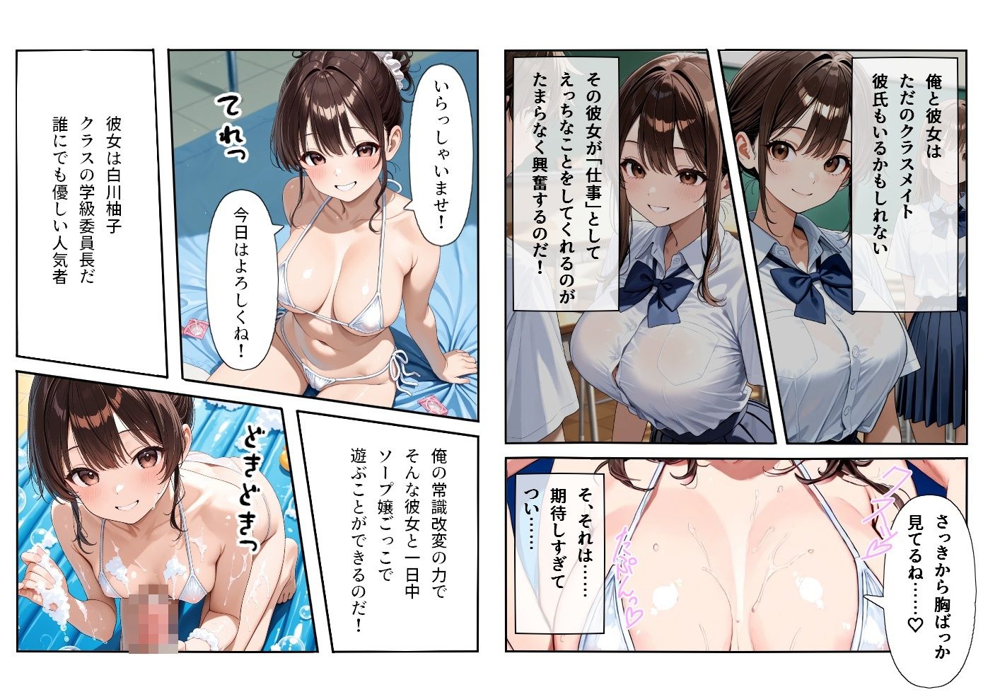 プールは学園公認ソープランド＃1白川柚子 - サンプル画像 7