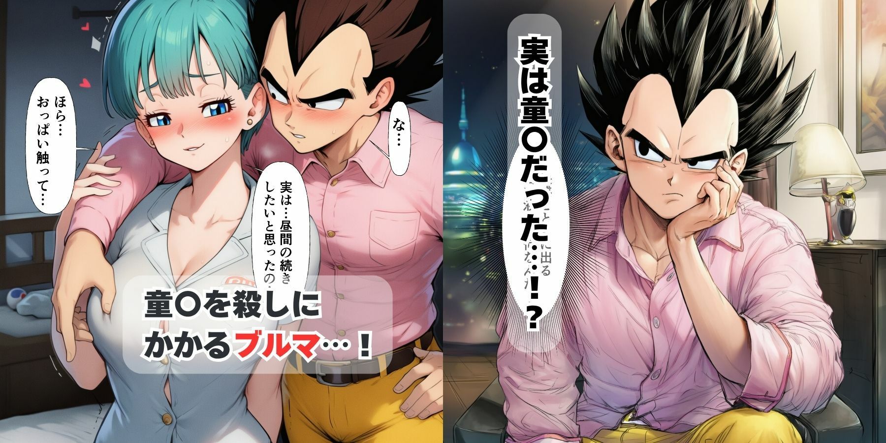 中出し孕ませビッチギャルな巨乳ブルマの性交相手はヤムチャとベジータ - サンプル画像 8