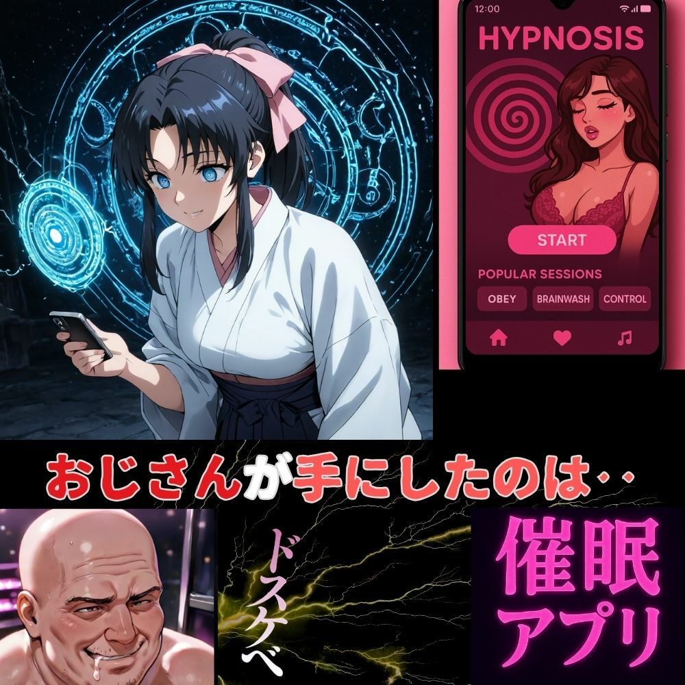 おじさんの秘密稽古、催●アプリが仕掛けた甘い誘惑‥神谷薫の強気が砕け散る瞬間！ - サンプル画像 1