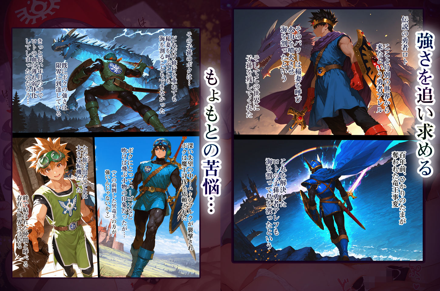 DQ2 Inbreeding of Loto’s Bloodline 旅の道中王女2人と種付け交尾の毎日 魔王が先か、孕ませが先か - サンプル画像 2