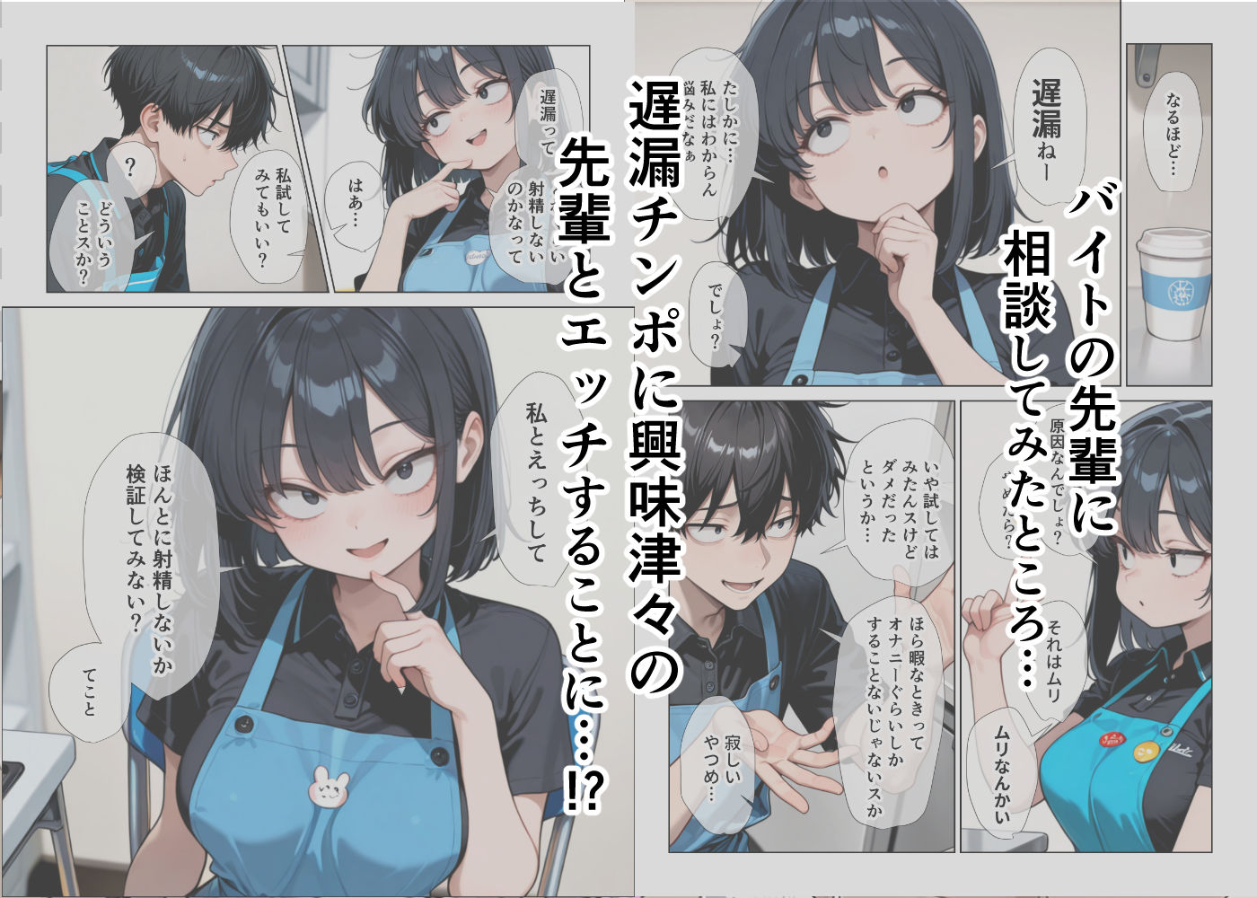 オナニーしすぎて遅漏の俺が先輩の執拗なキスハメと中出し懇願で暴発させられた挙句イキ癖つけられて早漏になっちゃった話 - サンプル画像 2