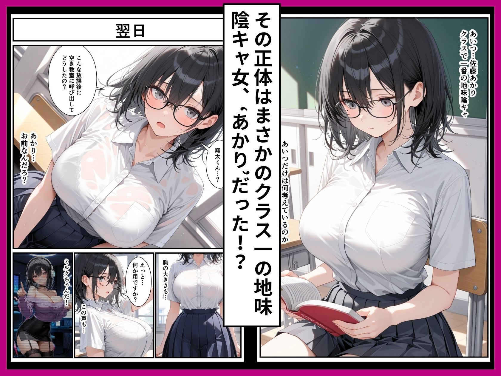 地味陰キャクラスメイトがあたシコ欲全開！！推しの裏垢ライバーだった - サンプル画像 4