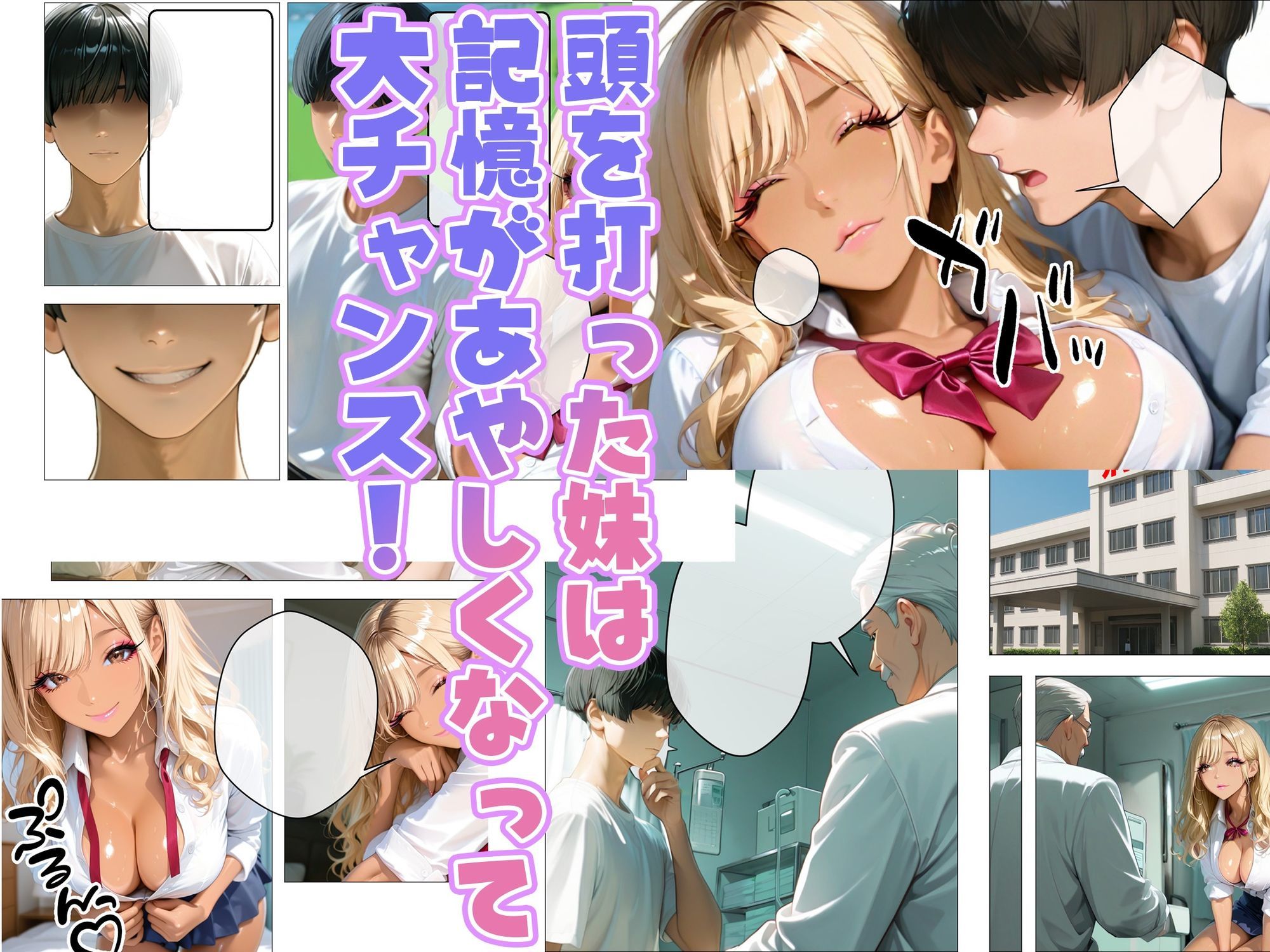 俺を嫌うギャルの妹が頭を打ったらなんでも信じてHやり放題 - サンプル画像 2