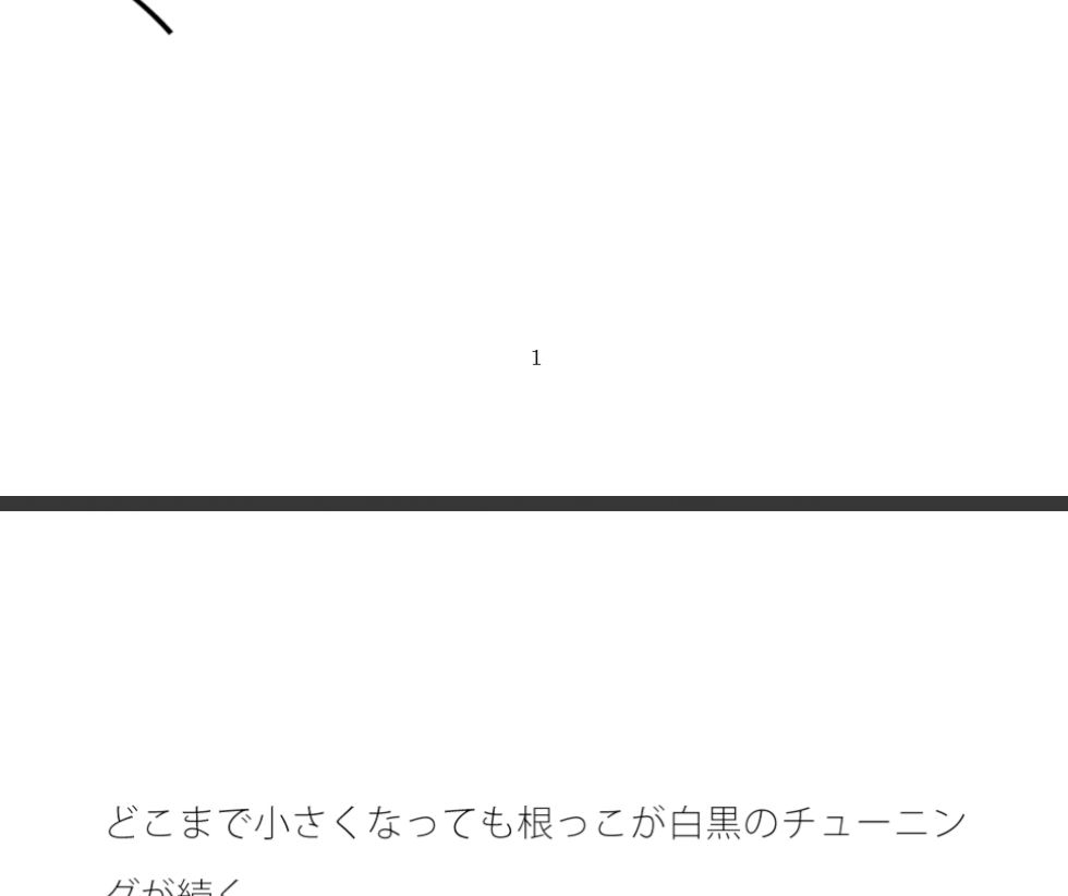 突き詰めれば白黒のチューニングはゴール後の薄っぺらい粒子崖（りゅうしがけ）の上でも続く - サンプル画像 1