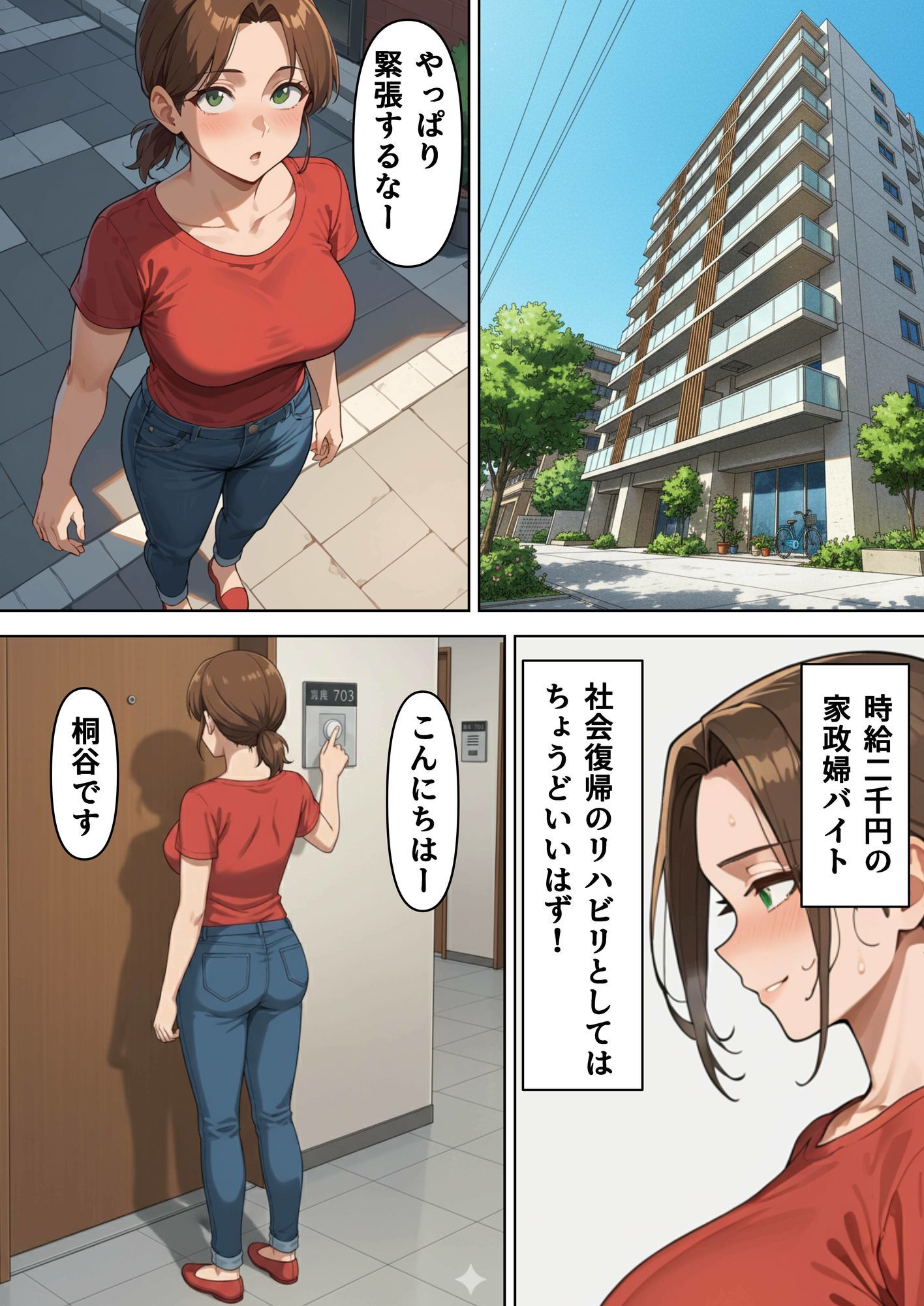 家政婦バイトで堕ちた人妻 - サンプル画像 4