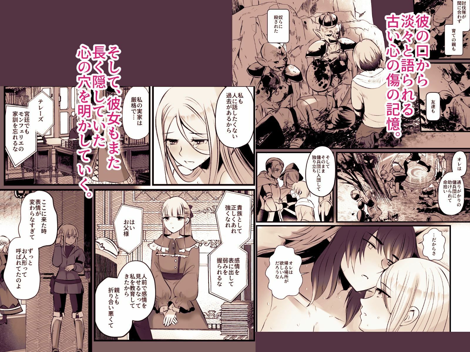 帝国猟兵は傭兵の求愛に絆される - サンプル画像 5