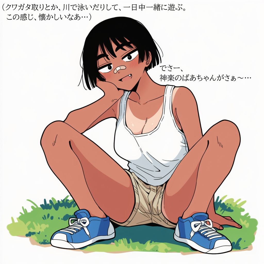 夏の田舎でボーイッシュな幼馴染に誘惑されたので、汗だくで無責任中出しセックスしまくって孕ませた。 - サンプル画像 5