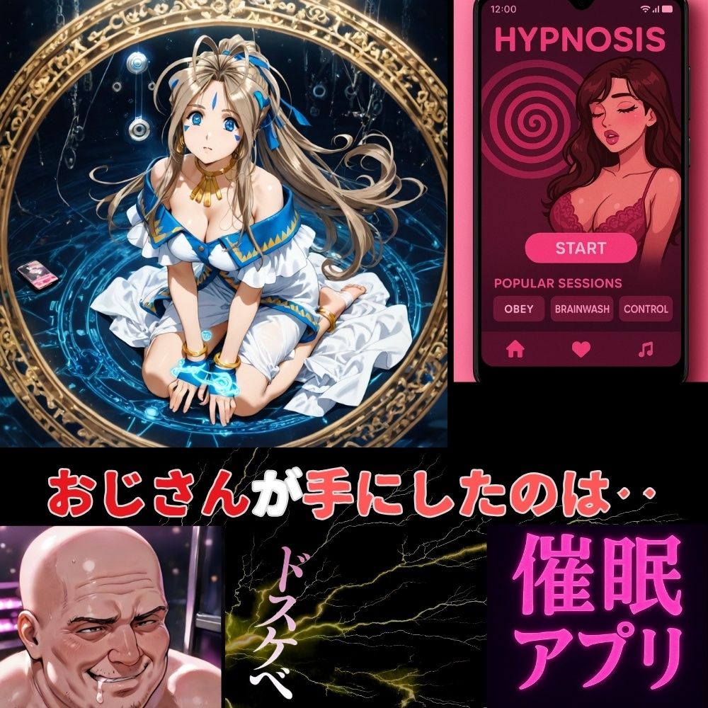 神聖な体が従う『俗悪な快感』催●アプリが引き出した女神の本能‥ベルダンディー未体験の絶頂！ - サンプル画像 1